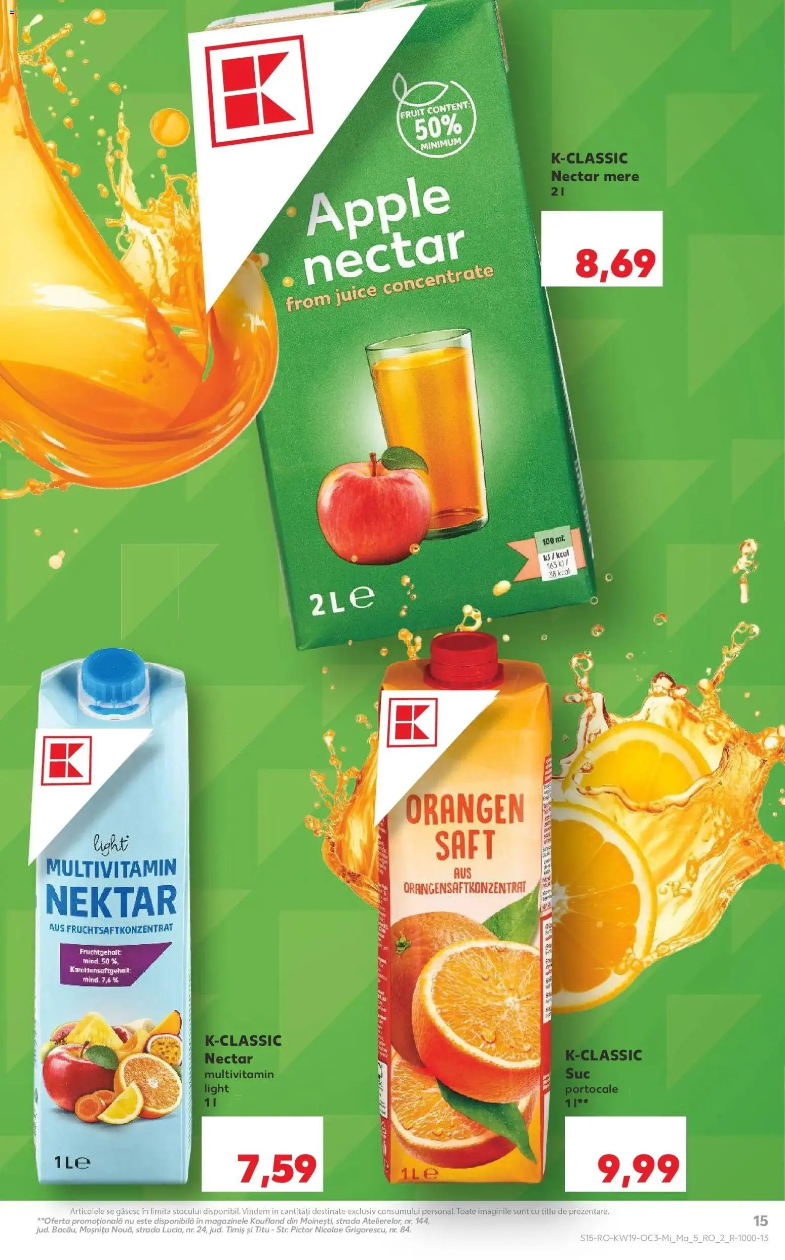 Noul catalog Kaufland – valabil de la 06.05.2026 | Pagină: 15 | Produse: Apple, Suc, Mere, Portocale