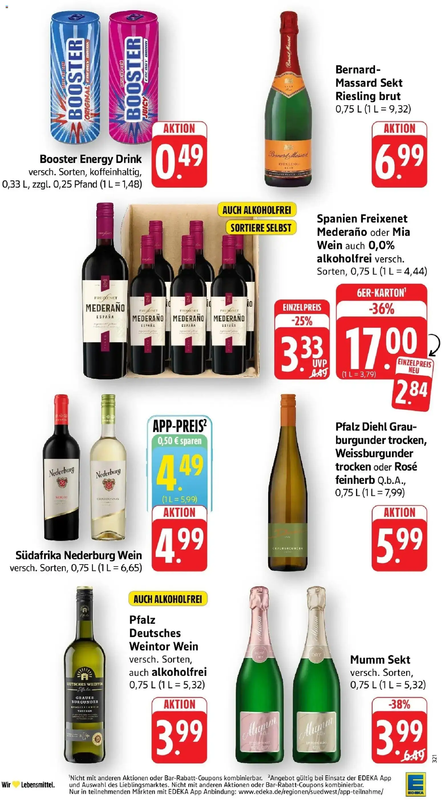 Edeka Prospekt Trier (ab 26.10.2026) » Angebote Online | Seite: 32 | Produkte: Mumm sekt, Energy, Freixenet, Freixenet mederano