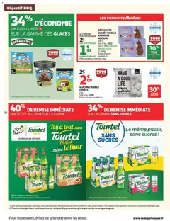 Auchan - Prévisualisation de Auchan Barbecue, promos hypers valide à partir de 30/06/2026 | Page: 10 | Produits: Glaces, Citron, Pêche, Jus