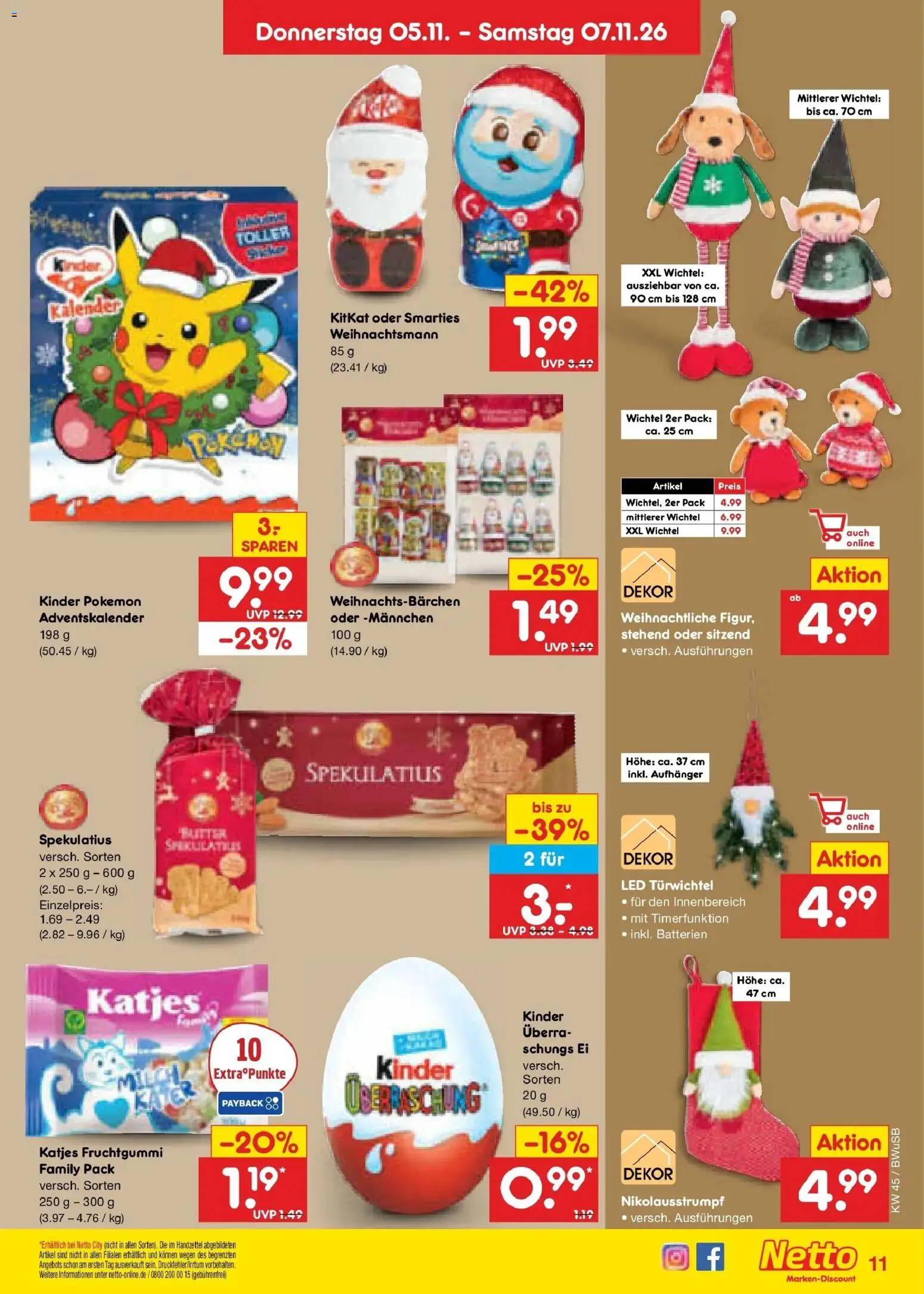 Netto Marken-Discount Prospekt Bielefeld (ab 02.11.2026) » Angebote | Seite: 47 | Produkte: Batterien, Smarties, Katjes