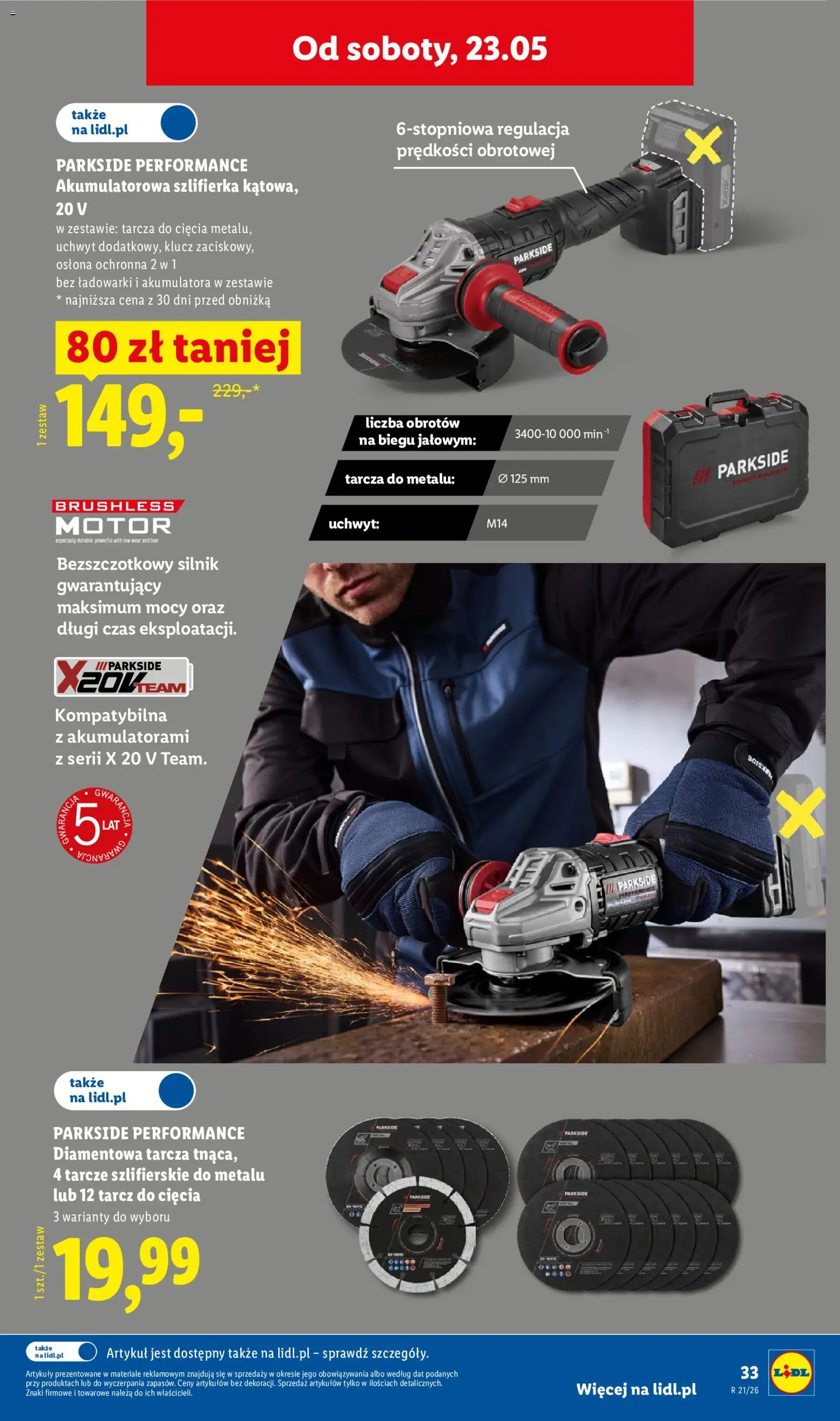 Lidl Katalog od 18.05.2026 | Strona: 41 | Produkty: Szlifierka