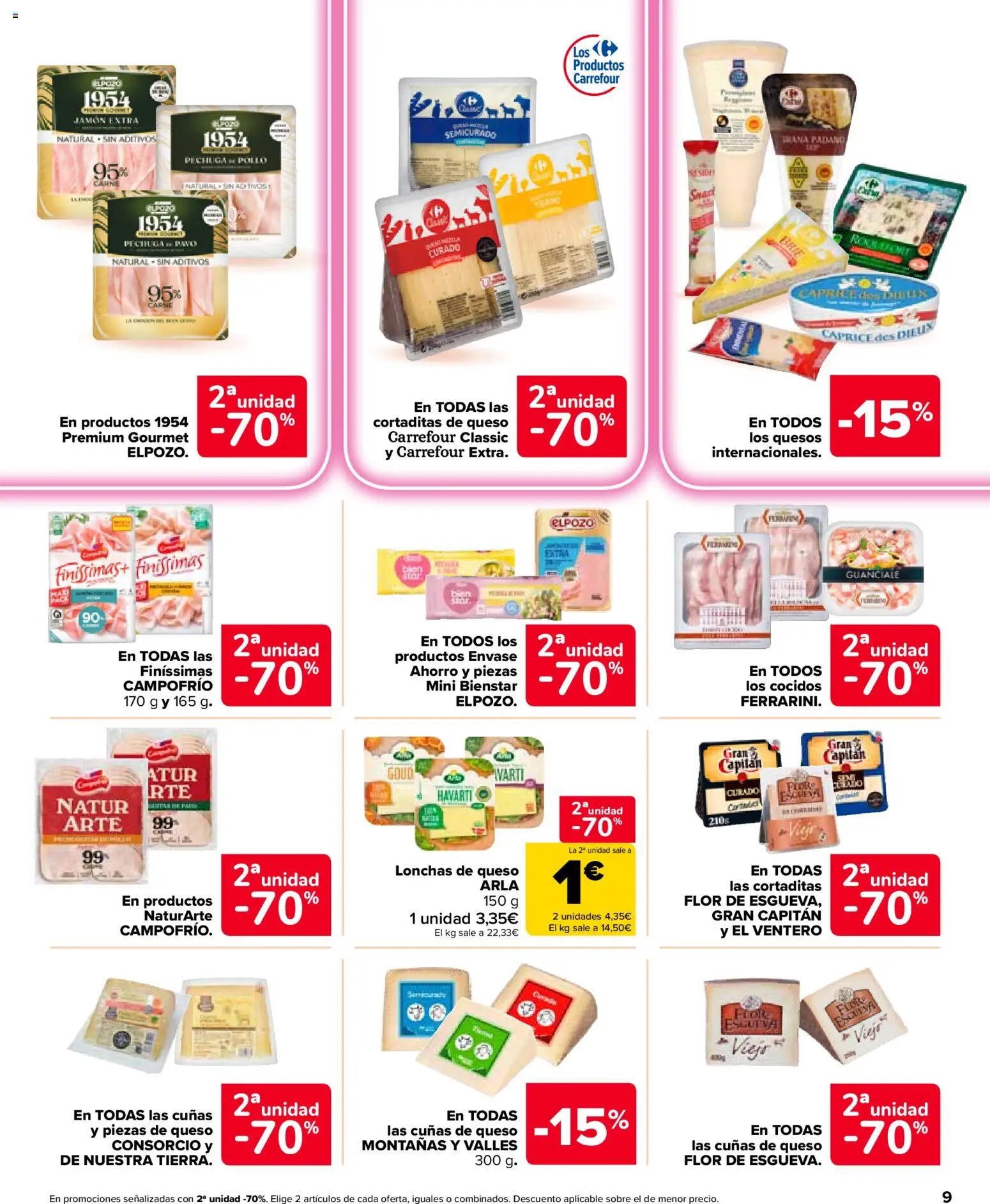Carrefour Market folleto │ válido desde el 28/07/2026 | Página: 9 | Productos: Queso, Jamón