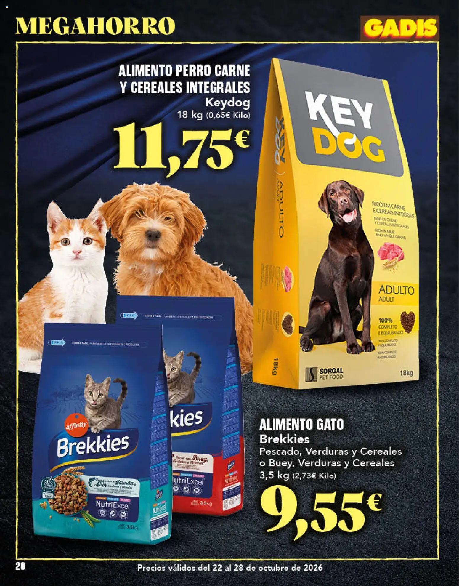 Gadis - folleto │ válido desde el 22/10/2026 | Página: 20 | Productos: Verduras, Cereales, Salmón, Carne