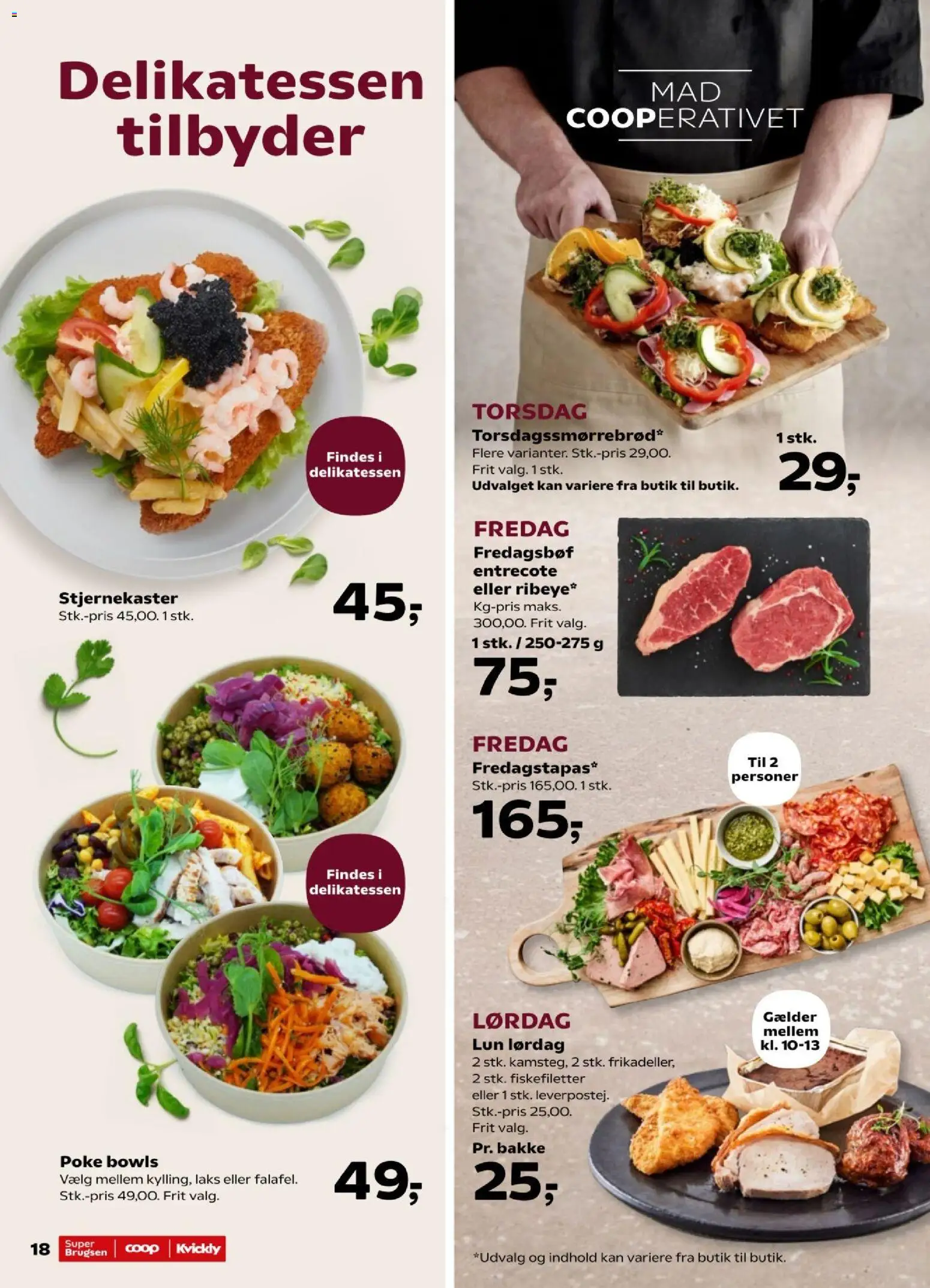 Super Brugsen tilbudsavis – gyldig fra 07/08/2026 | Side: 18 | Produkter: Entrecote, Laks