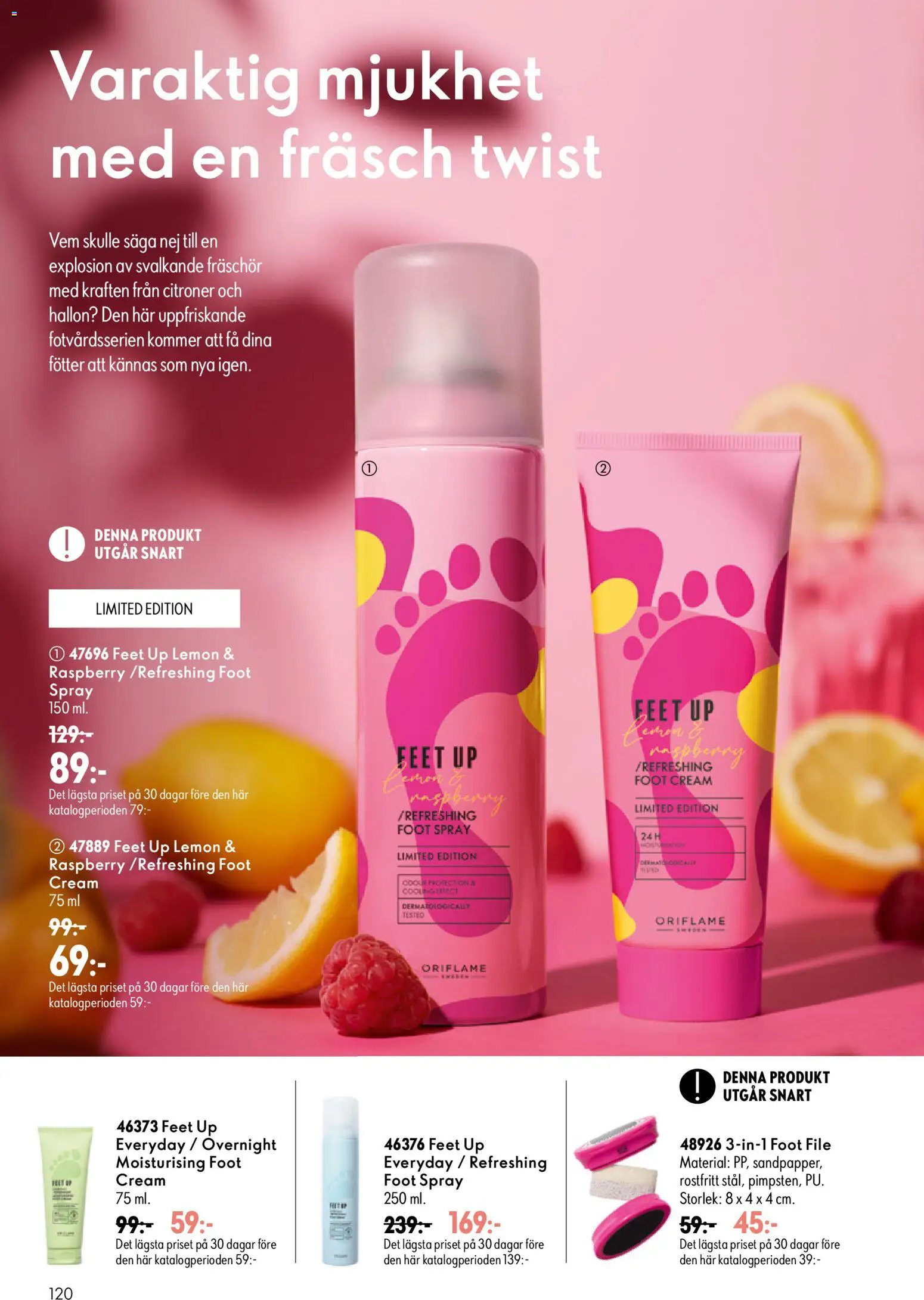 Oriflame reklamblad aktuell från 16/09/2026 | Sida: 120 | Produkter: Citroner, Hallon