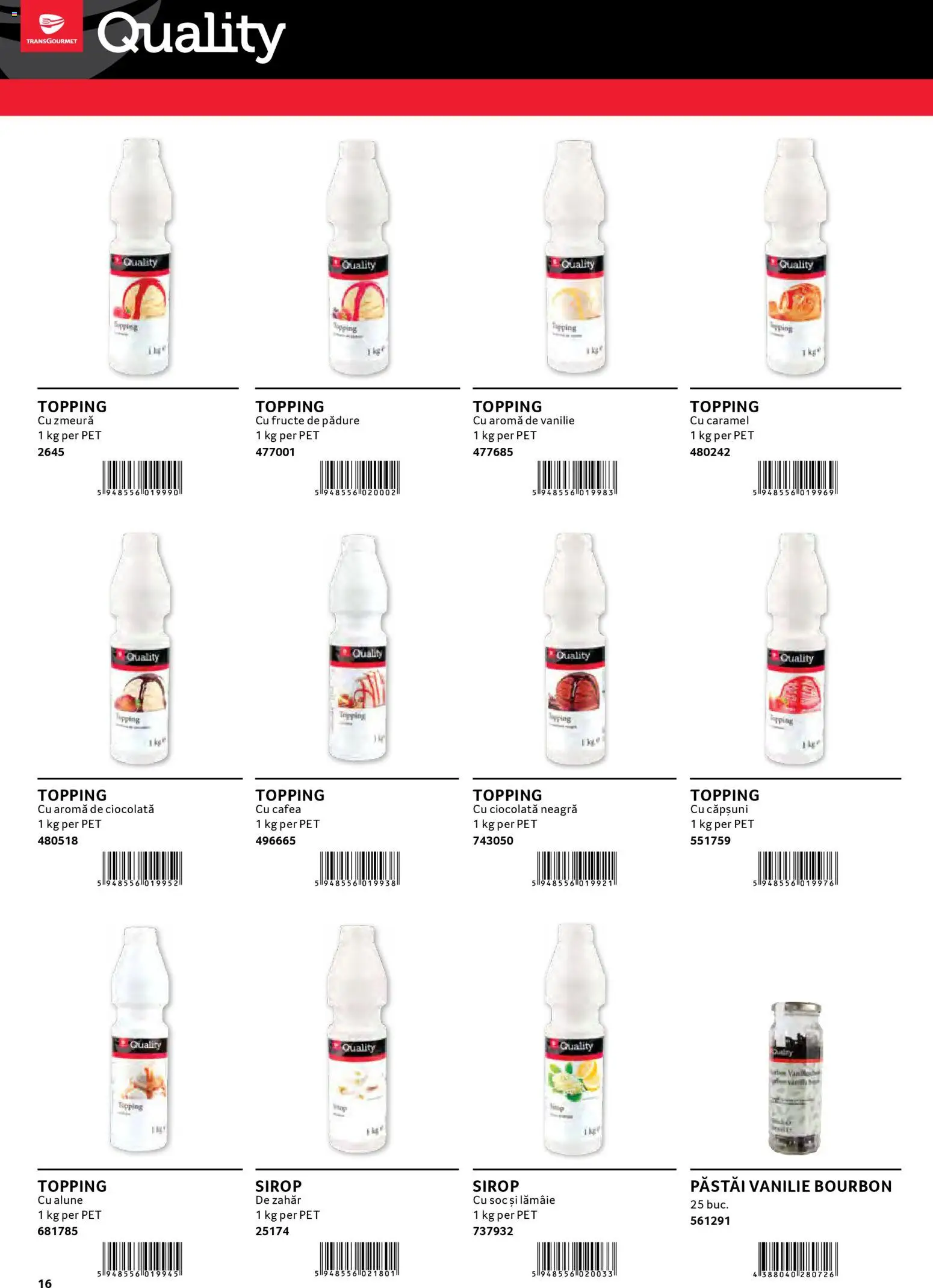 Noul catalog Selgros – valabil de la 30.01.2026 | Pagină: 16 | Produse: Zmeură, Căpșuni, Sirop, Fructe