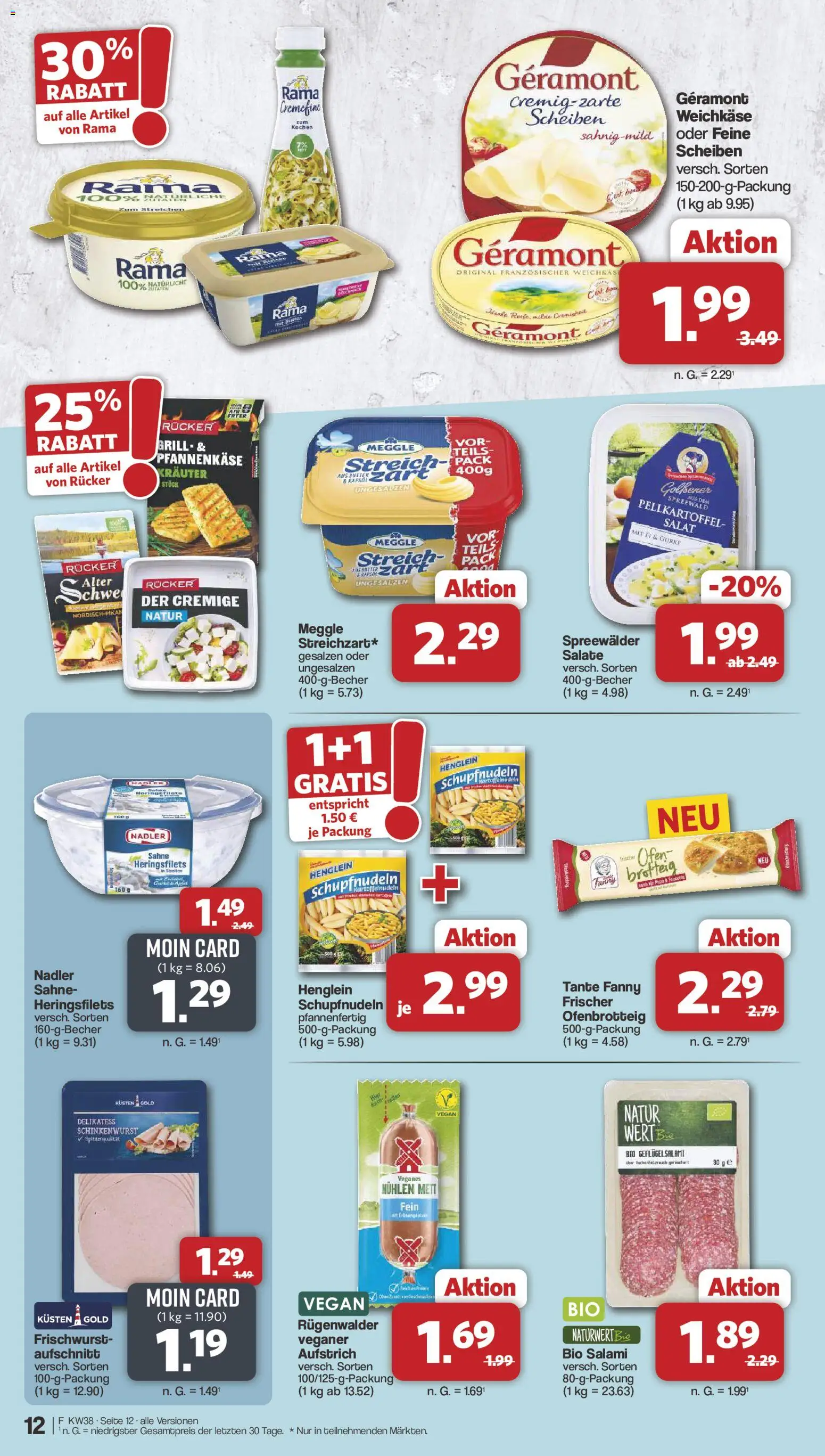 Famila Nordwest Prospekt – gültig ab 14.09.2026 | Seite: 12 | Produkte: Ofen, Grill, Geramont, Rama