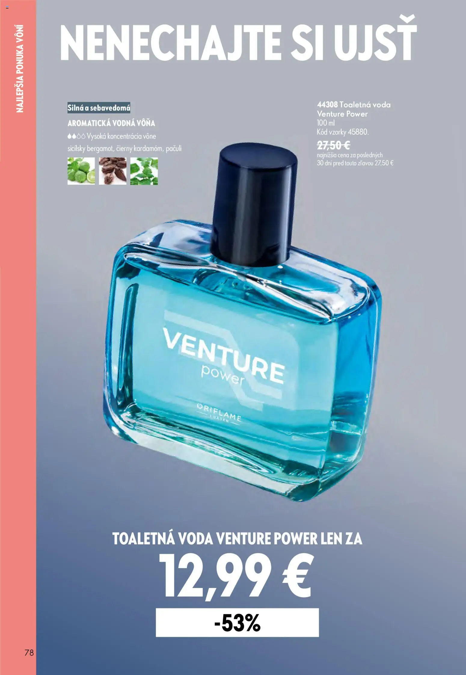 Nové Oriflame akcie – leták je platný od 29.07.2026 | Strana: 78 | Produkty: Toaletná voda, Voda