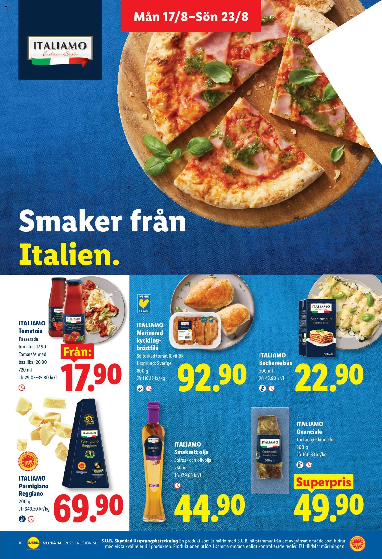 Lidl reklamblad aktuell från 17/08/2026 | Sida: 12 | Produkter: Olivolja, Olja, Vitlök, Basilika