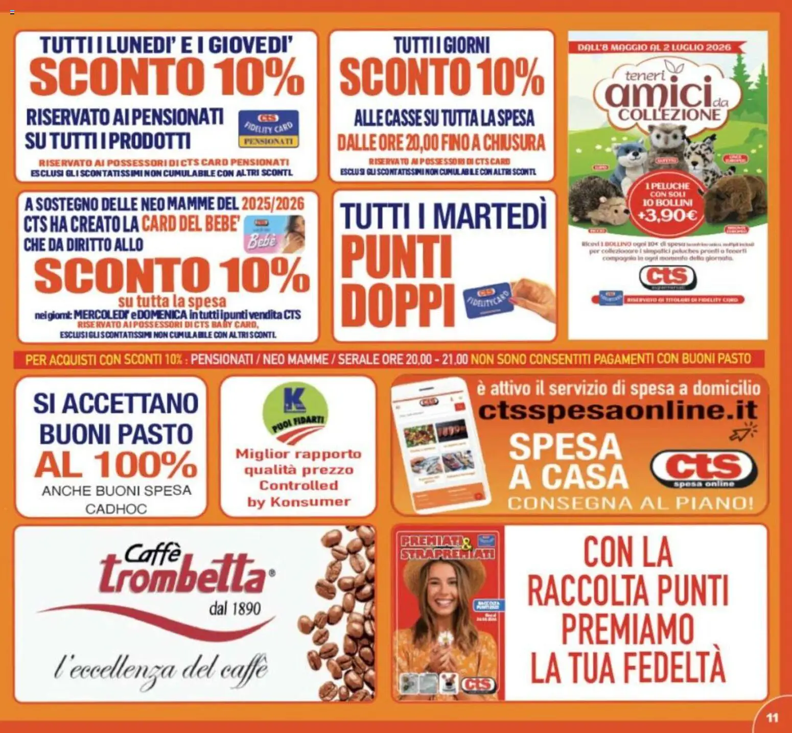 Volantino CTS del 08.05.2026 | Pagina: 11 | Prodotti: Peluche, Caffè