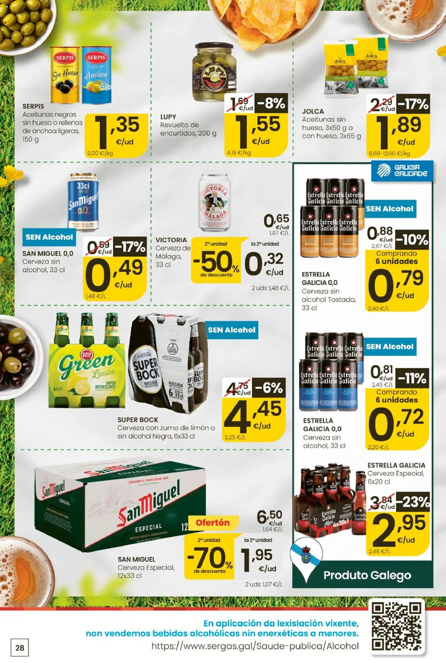 Eroski Ofertóns de verán │ válido desde el 28.05.2026 | Página: 28 | Productos: Cerveza, Ροζ πιπέρι, Anchoa