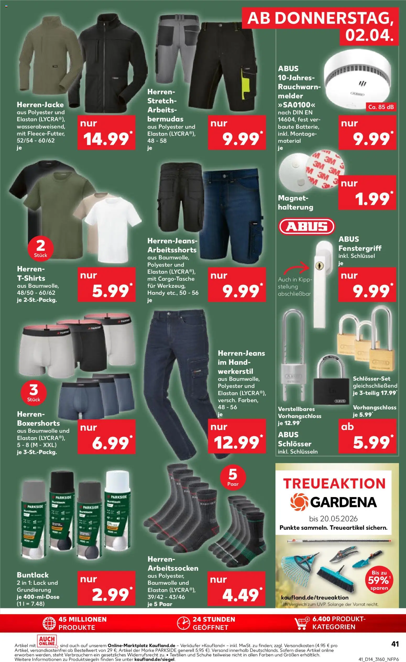 Kaufland Prospekt Rostock	 – gültig ab 02.04.2026 | Seite: 39 | Produkte: Bermuda, T-Shirt, Jeans Shorts, Jeans