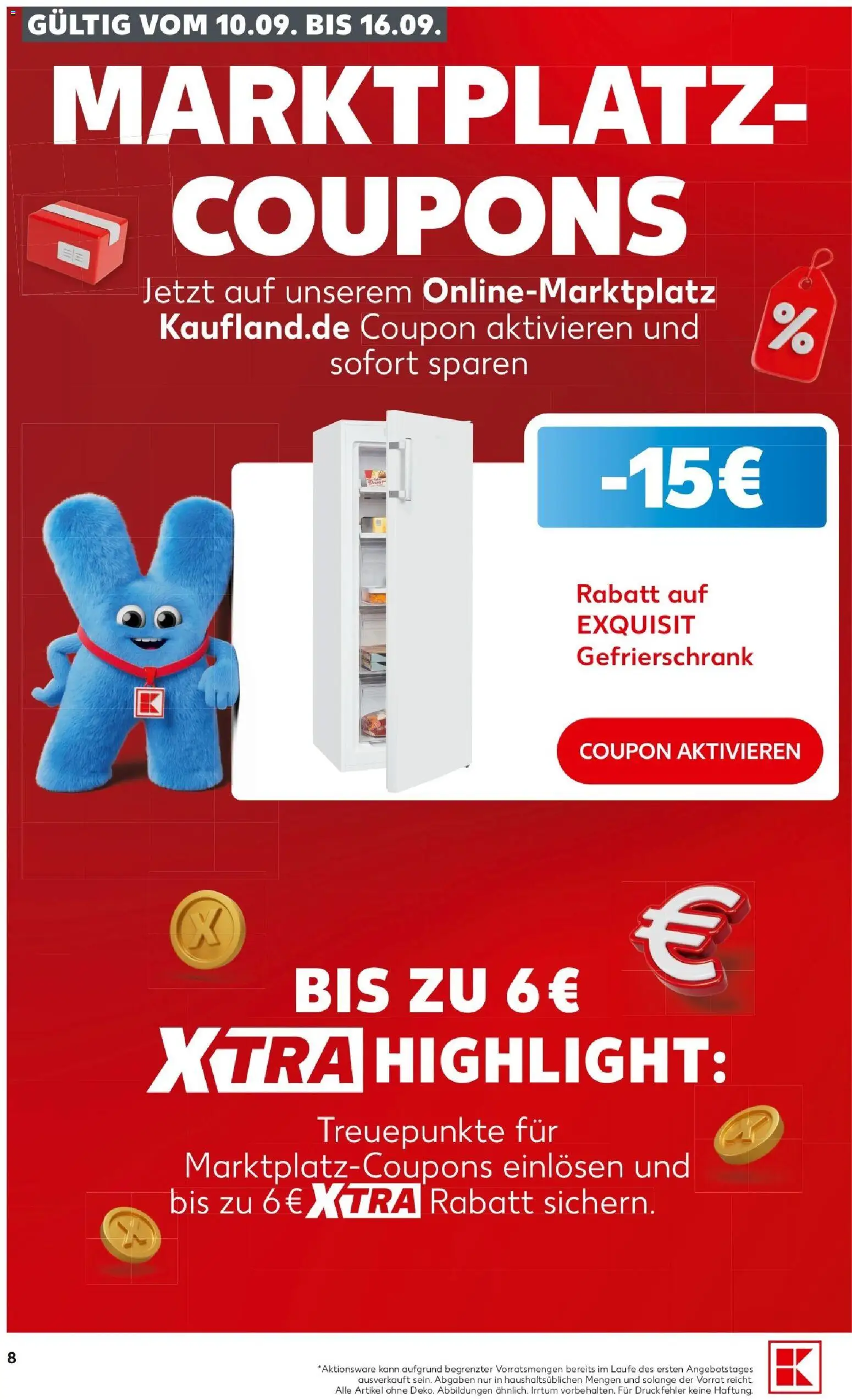 Kaufland Prospekt Rostock – gültig ab 03.09.2026 | Seite: 8 | Produkte: Gefrierschrank