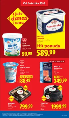 STAMEVSKI Torta, Čoko višnja 1 kg - pregled Lidl kataloga - važi od 25.06.2026 | Strana: 23 | Proizvode: Kiselo mleko, Višnja, Mleko, Torta