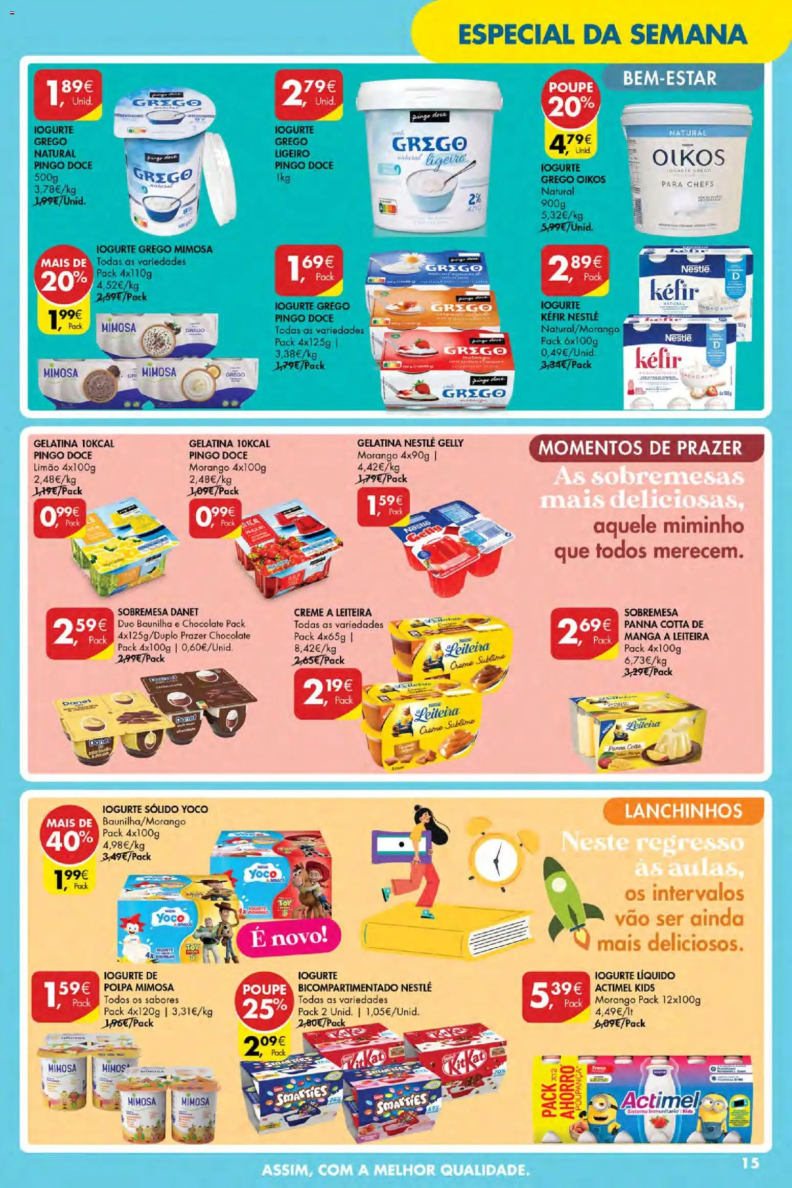Pingo Doce Poupe Esta Semana Açores │ válido de 16/07/2026 | Página: 13 | Produtos: Gelatina, Kefir nestlé, Iogurte, Chocolate