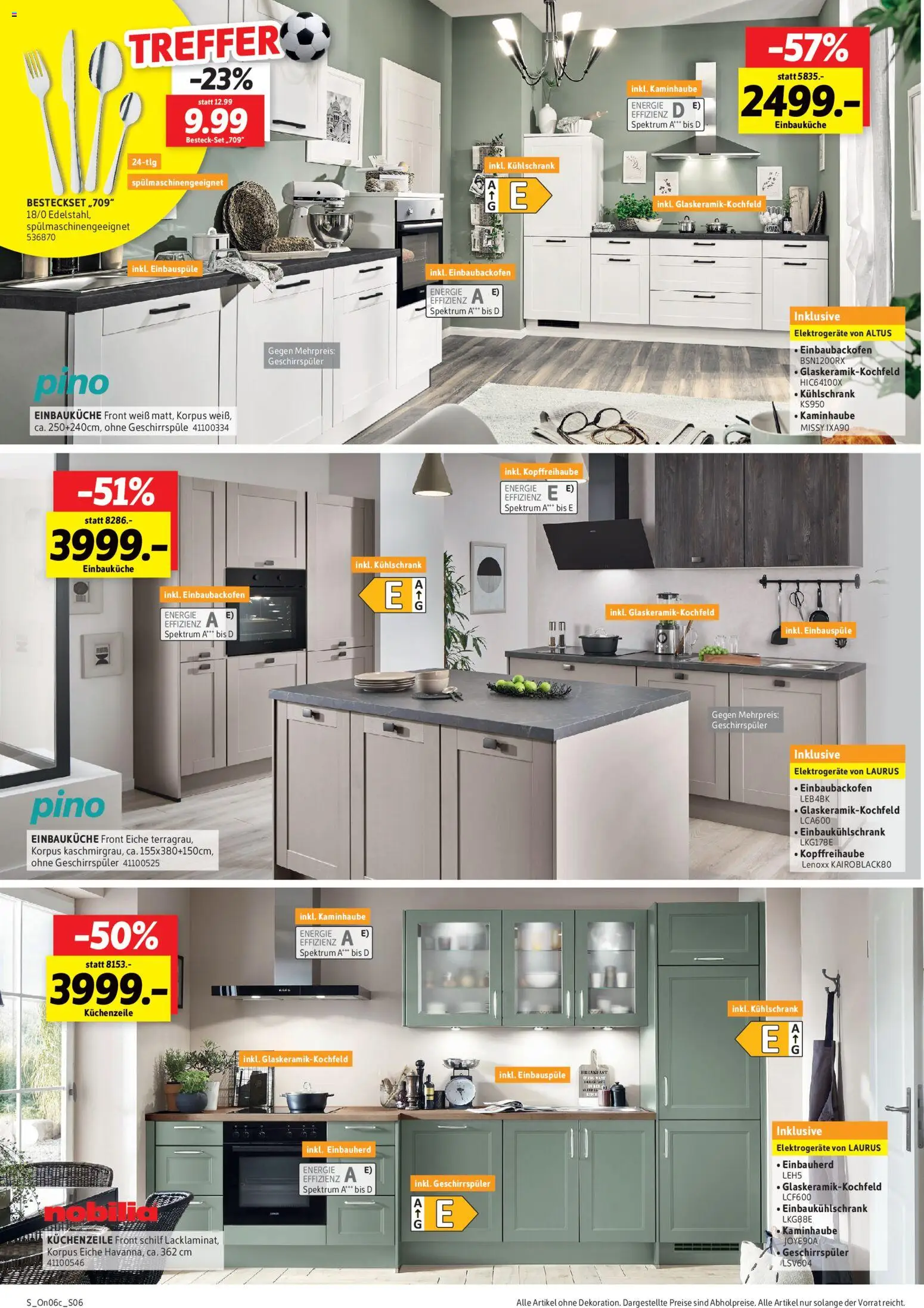 Sconto Küchenspezial – gültig ab 10.06.2026 | Seite: 6 | Produkte: Geschirrspüler, Einbauküche, Küchenzeile, Kühlschrank