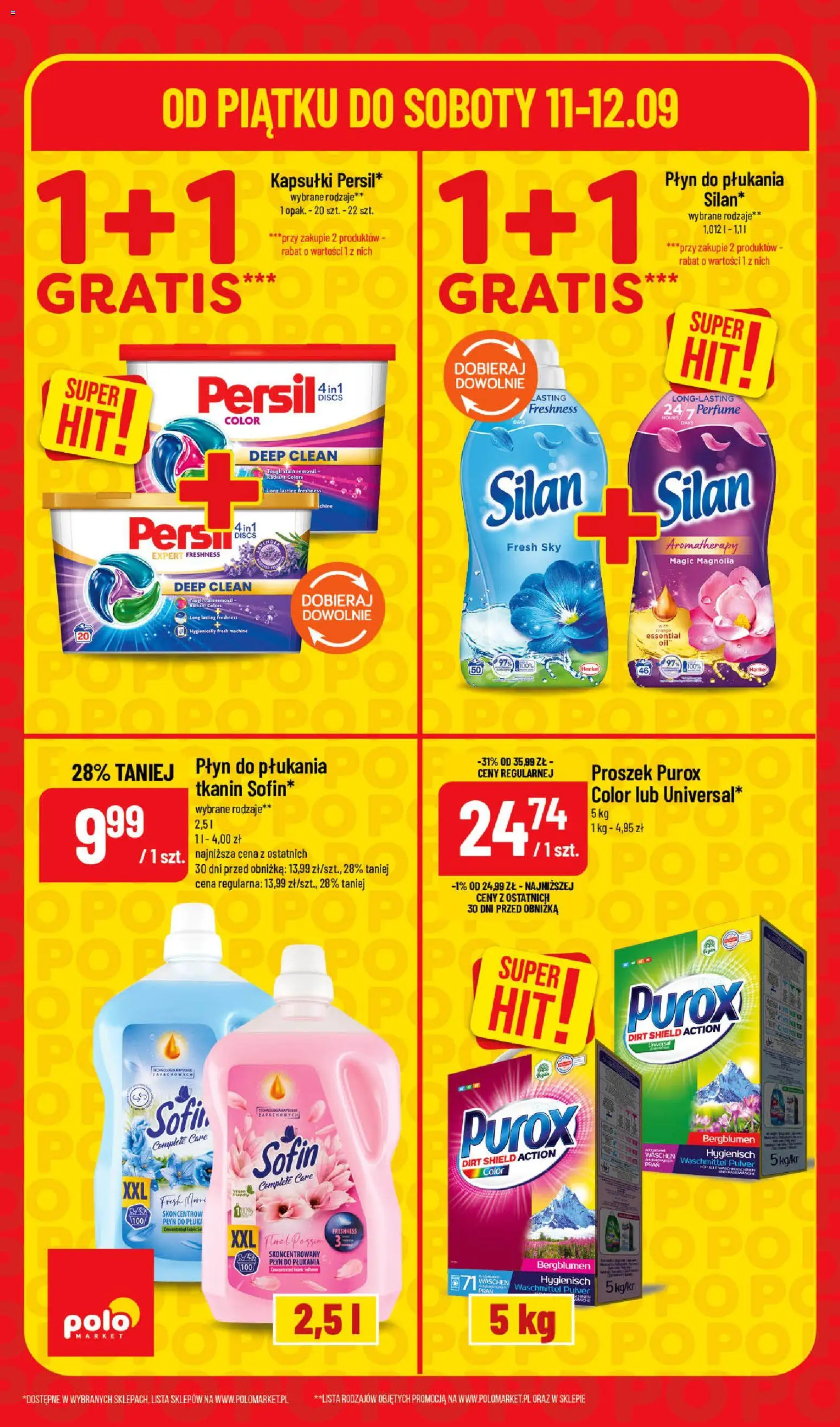 POLOmarket gazetka - Super Hity od 11.09.2026 | Strona: 4 | Produkty: Płyn do płukania, Proszek, Persil, Proszek purox