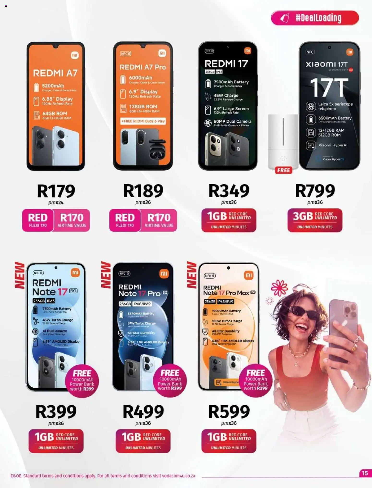 New Vodacom catalogue – valid from 01/10/2026 | Page: 15 | Products: Cover, Camera, Cable, Charger