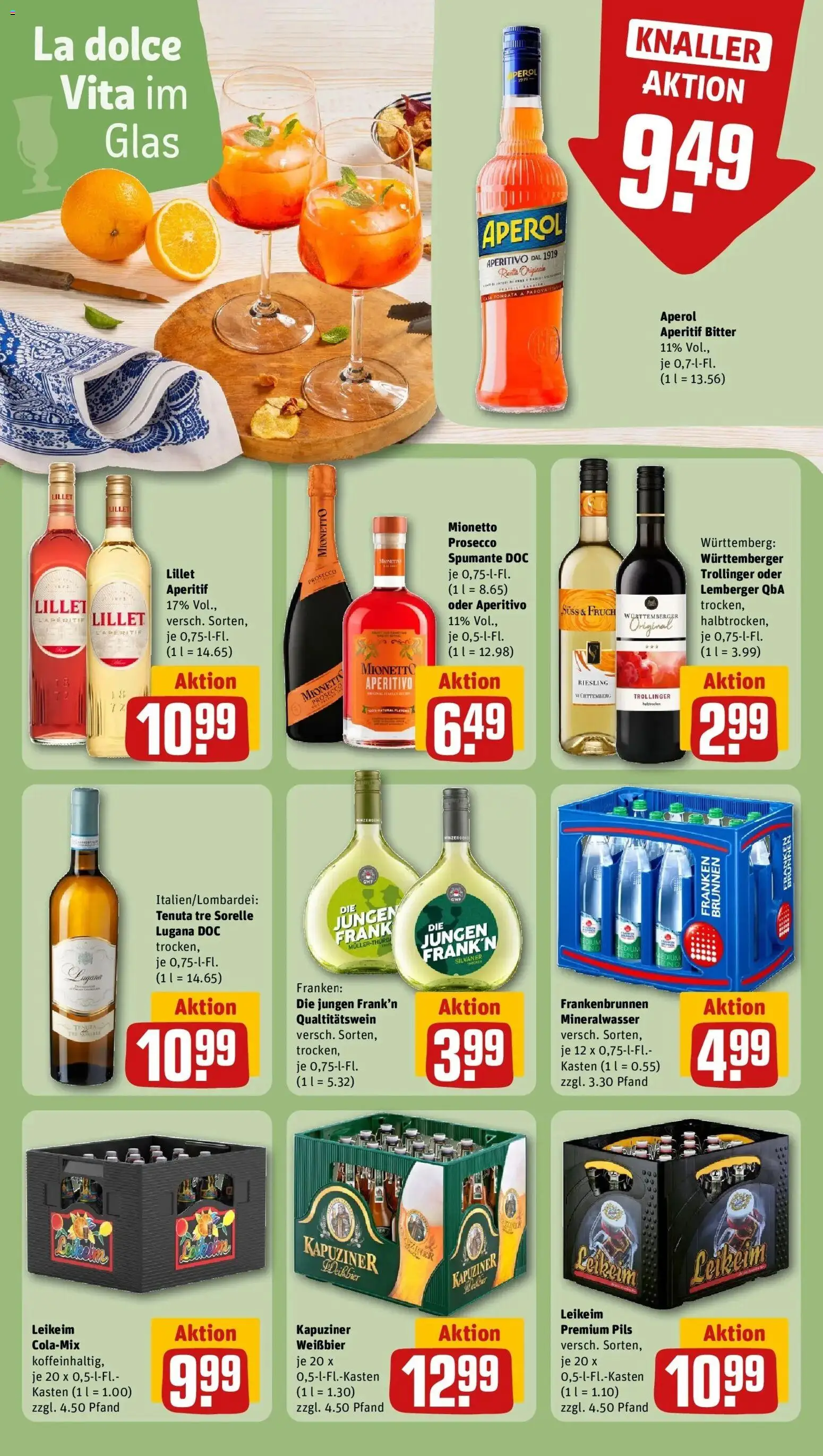 Rewe Prospekt Neunburg Vorm Wald	 – gültig ab 15.03.2026 | Seite: 21 | Produkte: Pils, Mineralwasser, Lillet, Prosecco