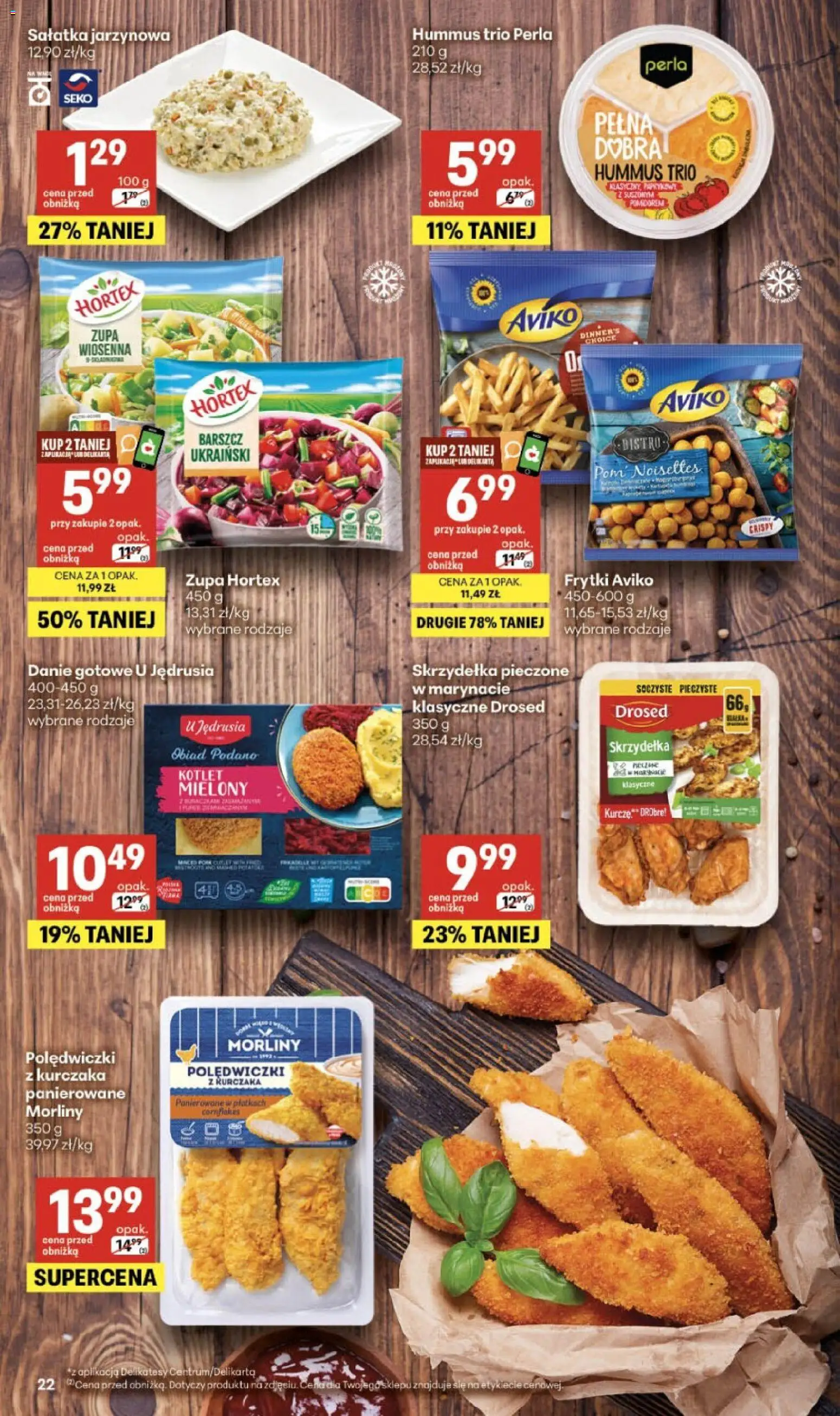 Delikatesy Centrum gazetka - Sklepy Własne od 18.06.2026 | Strona: 22 | Produkty: Barszcz, Delikatesy, Zupa, Frytki