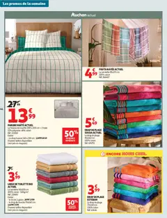 Auchan - Prévisualisation de Auchan prospectus valide à partir de 28.04.2026 | Page: 44 | Produits: Coton, Housse de couette, Douche, Couette