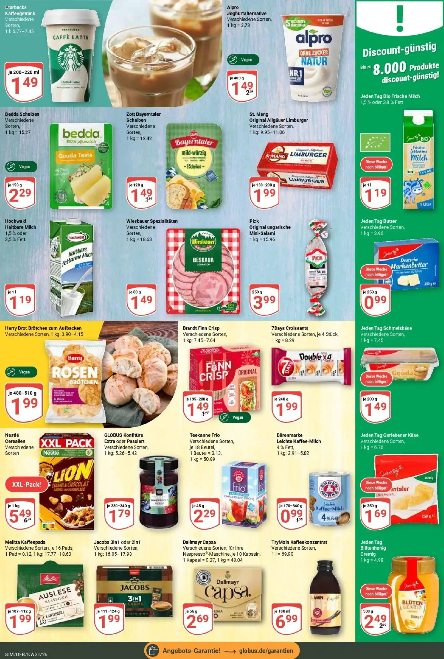 Globus Prospekt Simmern – gültig ab 17.05.2026 | Seite: 12 | Produkte: Kaffeepads, Gouda, Dallmayr, Alpro