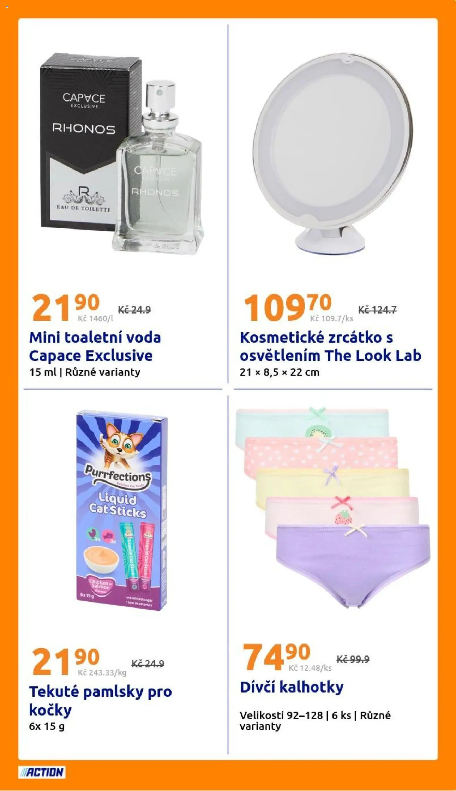 Action leták od 14.10.2026 | Strana: 21 | Produkty: Kosmetické zrcátko, Voda, Kalhotky, Toaletní voda