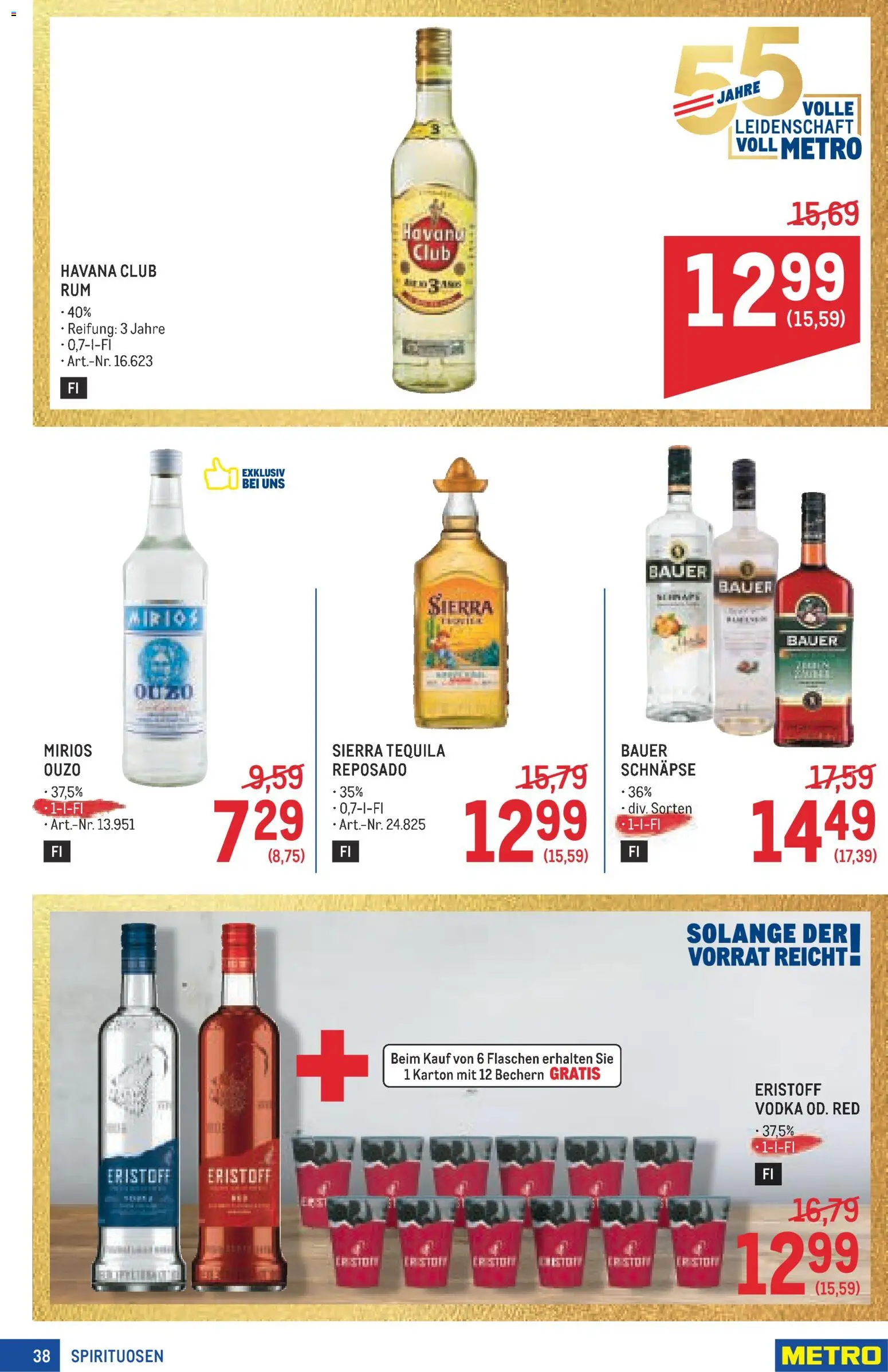 Metro angebote Profi gültig ab 29.10.2026 | Seite: 38 | Produkte: Havana Club