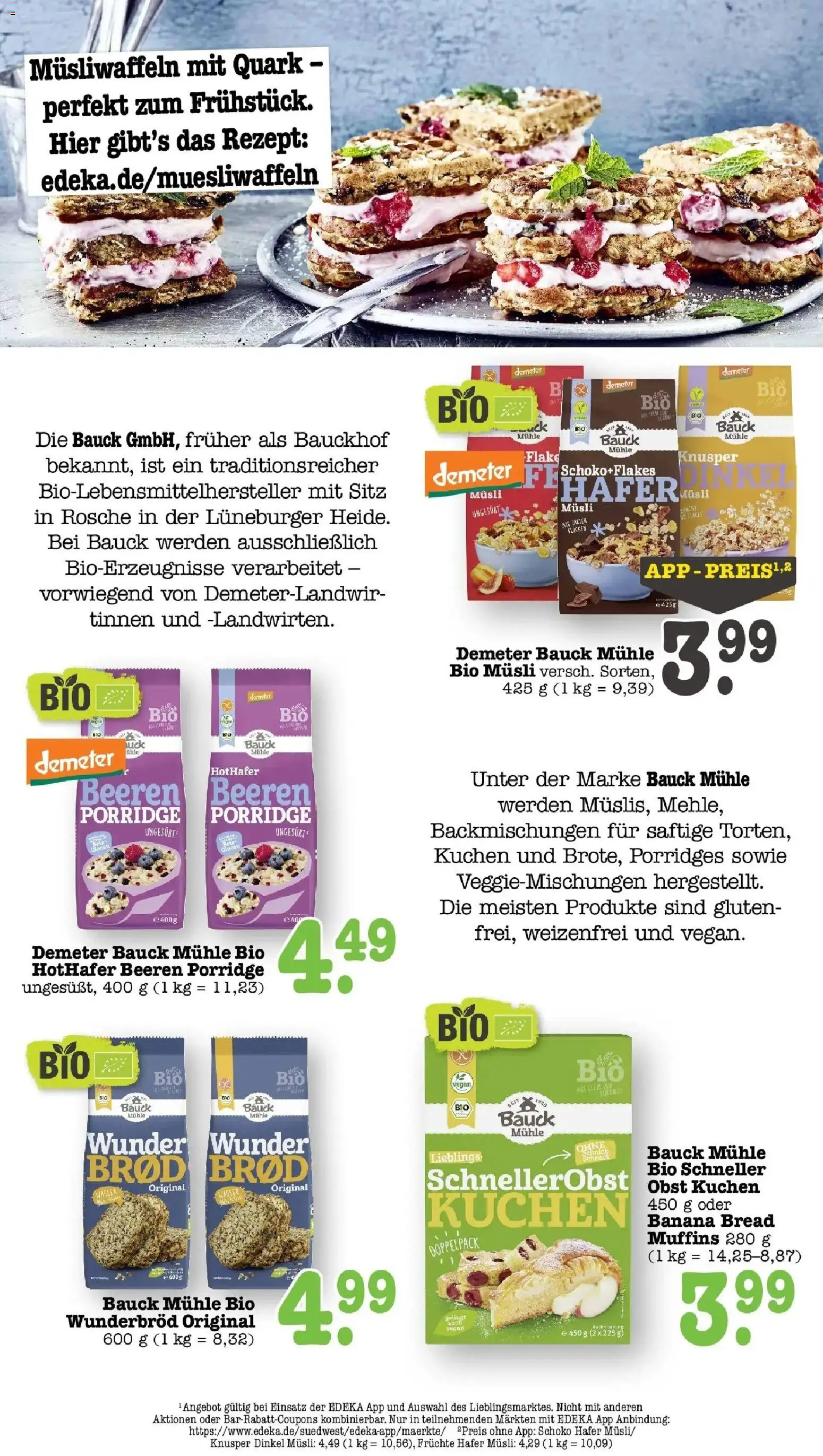 Edeka Prospekt Bühlertal (ab 10.08.2026) » Angebote Online | Seite: 41 | Produkte: Musli, Quark, Obst, Kuchen