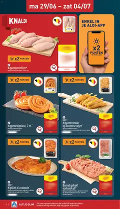 Aldi folder week 27 - Voorbeeld van een folder van Aldi, geldig van 29/06/2026 | Pagina: 4 | Producten: Gehakt, Sós kalács, La, Kip