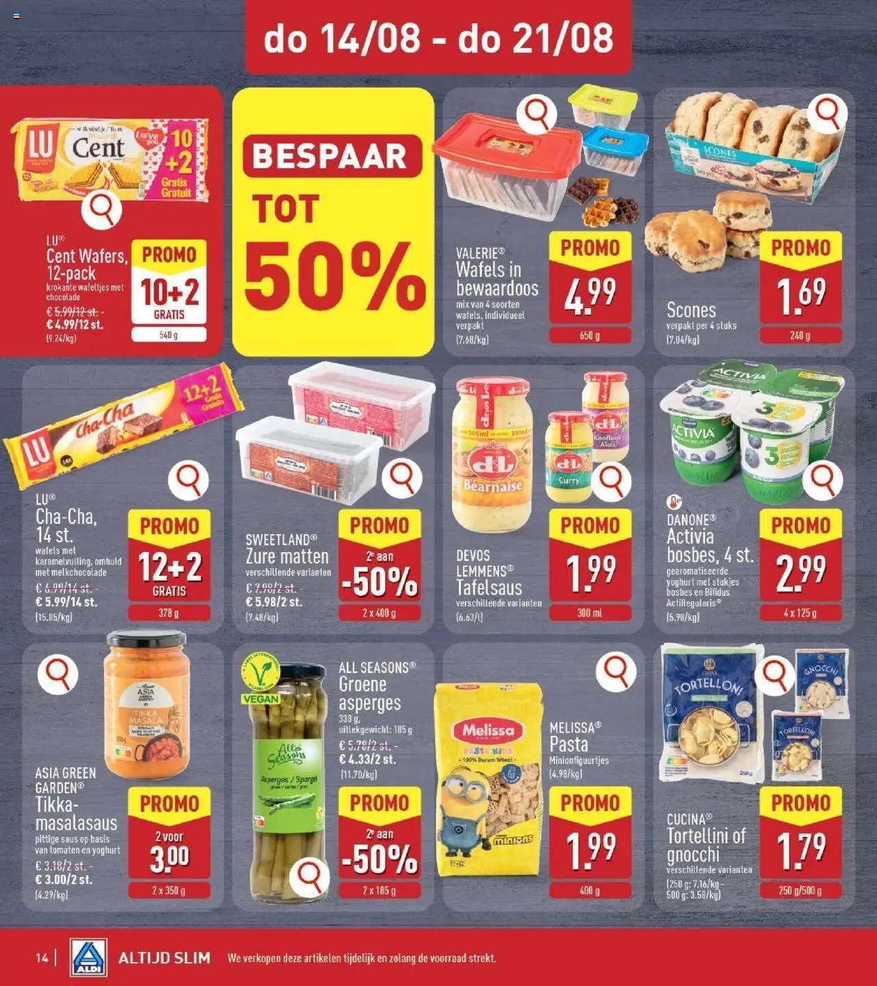 {H1} | Pagina: 14 | Producten: Tomaten, Pasta, Wafels, Yoghurt