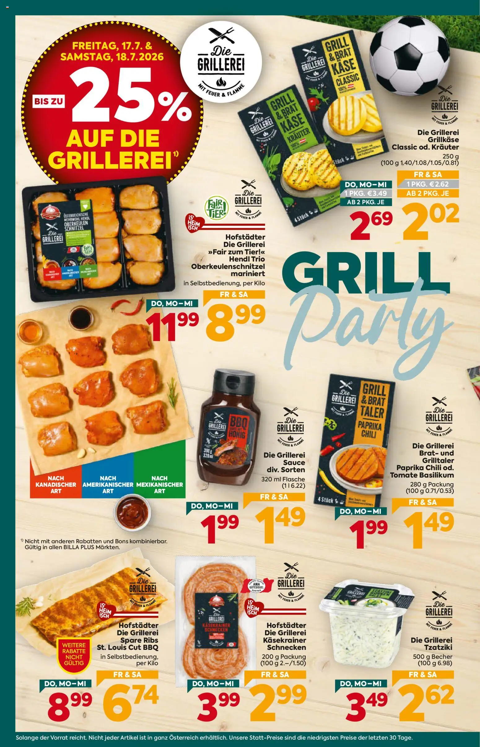 Billa Plus Flugblatt gültig ab 16.07.2026 | Seite: 6 | Produkte: Chili, Grill, Käse
