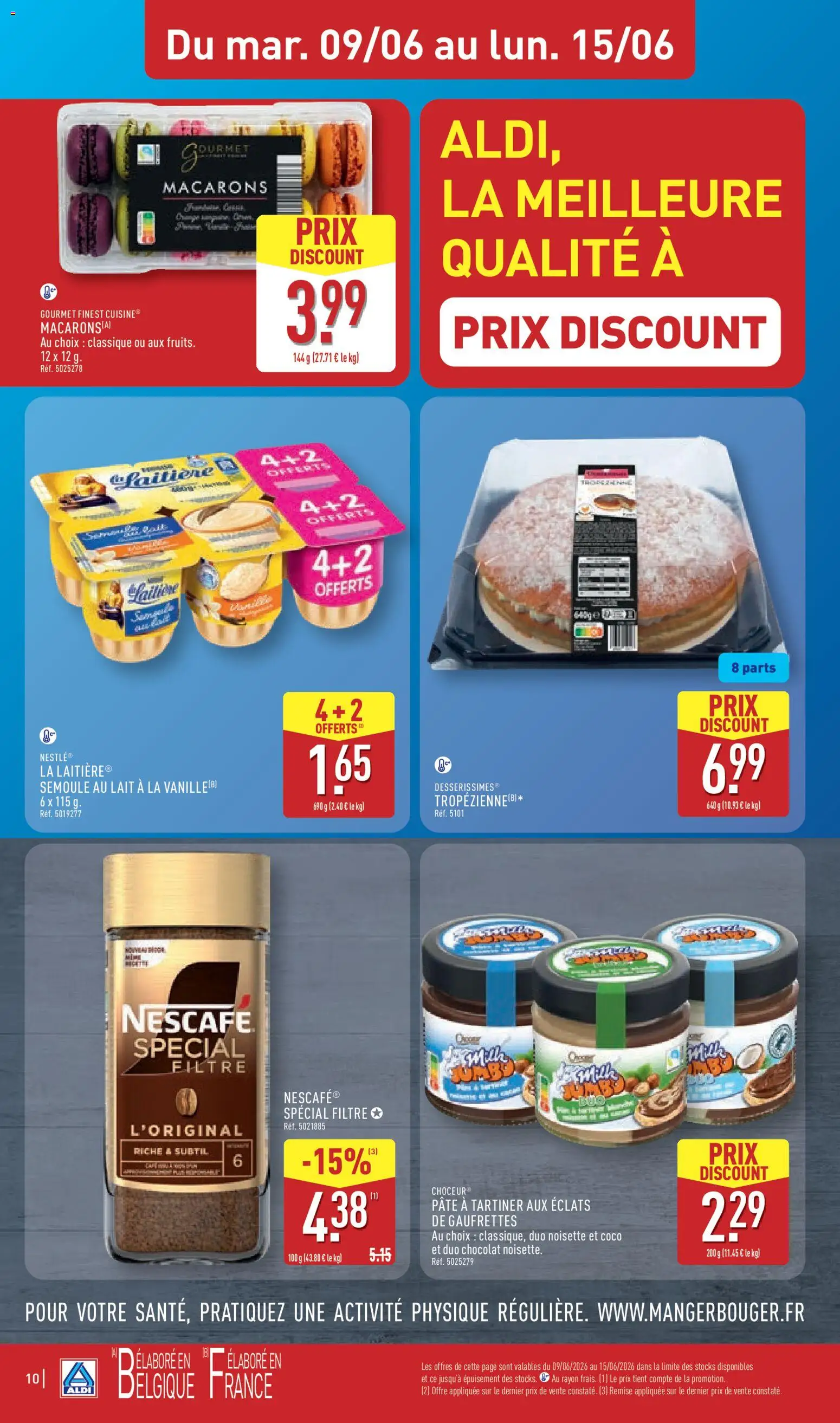 {H1} | Page: 14 | Produits: Nescafé Spécial Filtre, Macarons, Semoule, Chocolat