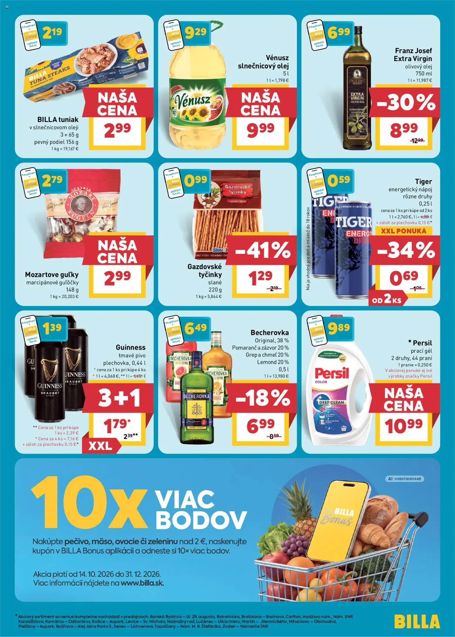 Nové Billa akcie – leták je platný od 21.10.2026 | Strana: 3