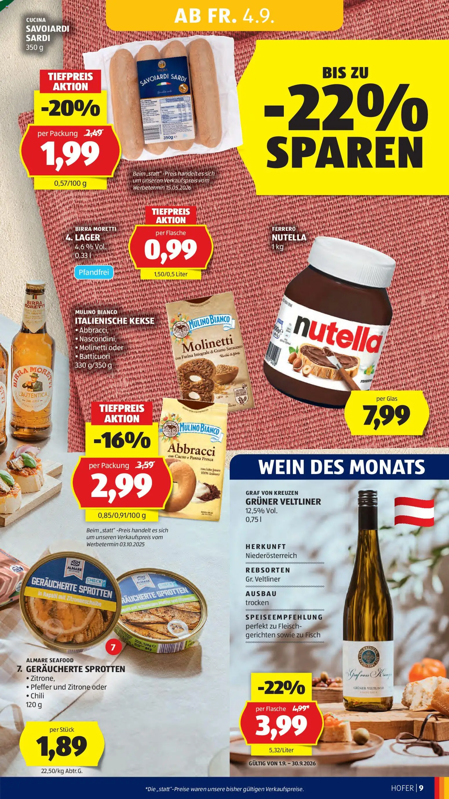 Hofer Flugblatt gültig ab 04.09.2026 | Seite: 15