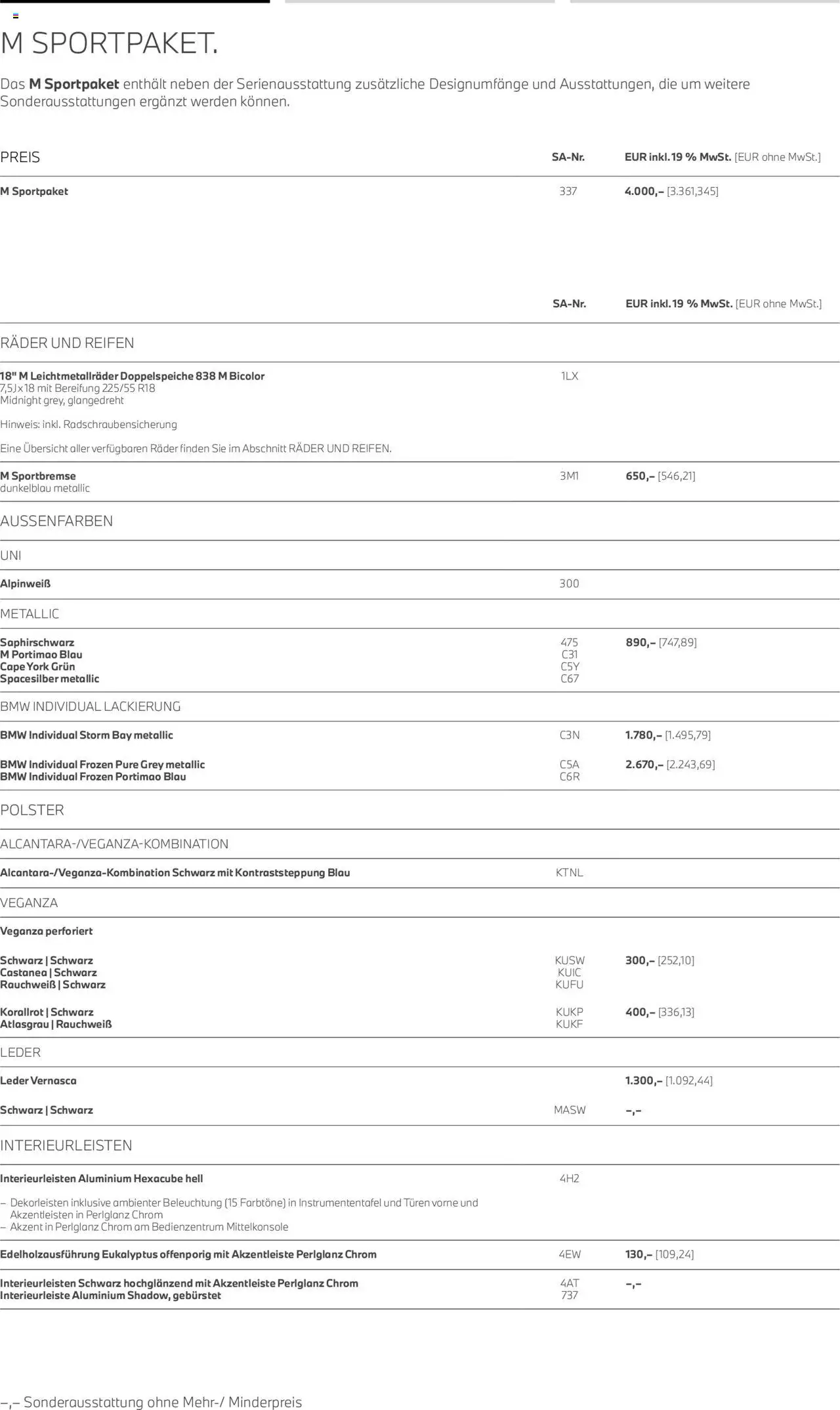 BMW X1 – gültig ab 01.07.2025 | Seite: 8