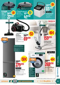 E.leclerc katalog akcije – veljaven od 01.07.2026 | Stran: 23 | Izdelki: Pralni stroj, Termostat, Prevleka, Ledomat