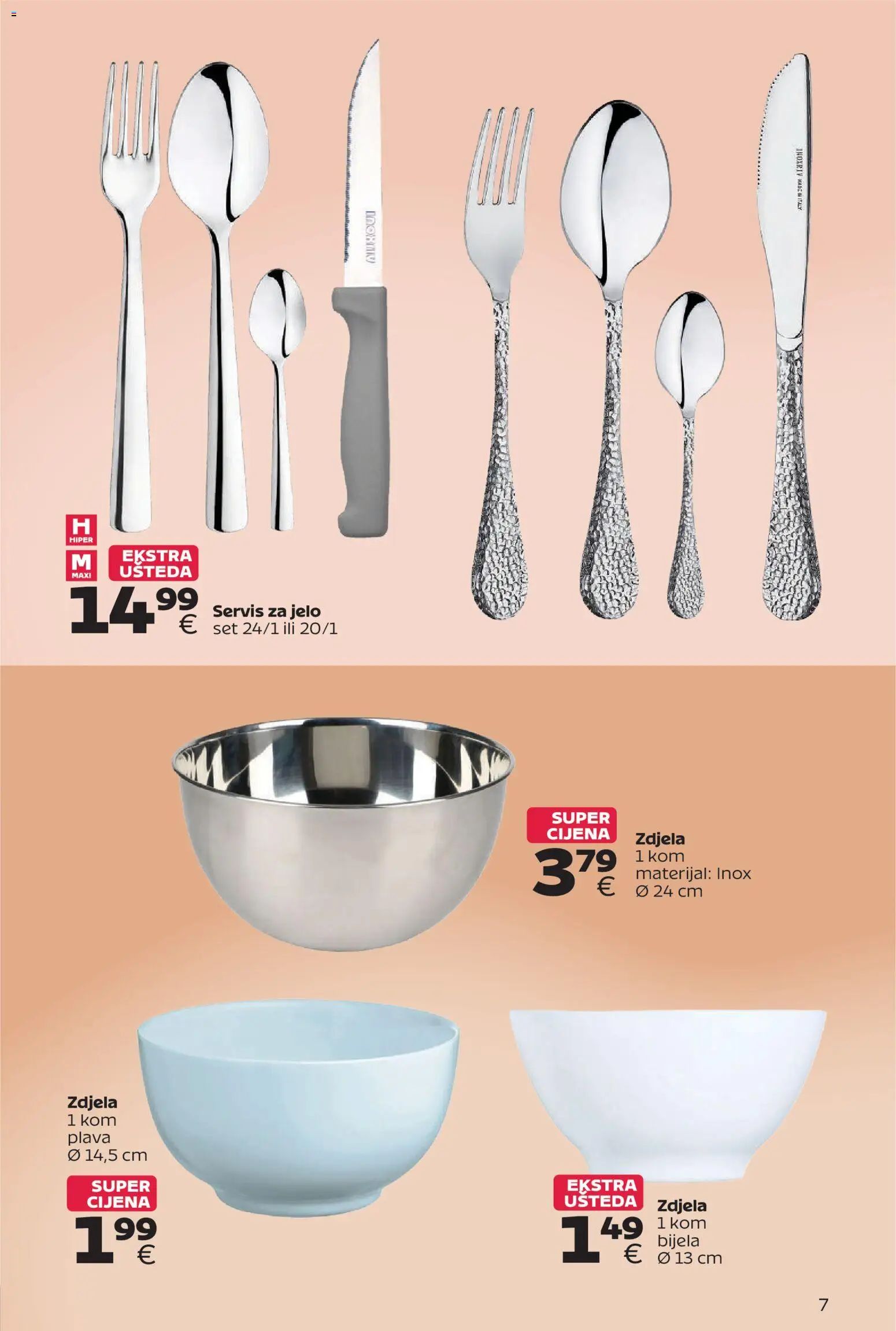 Tommy katalog | vrijedi od 28.09.2026 | Stranica: 7 | Proizvodi: Servis za jelo, Zdjela
