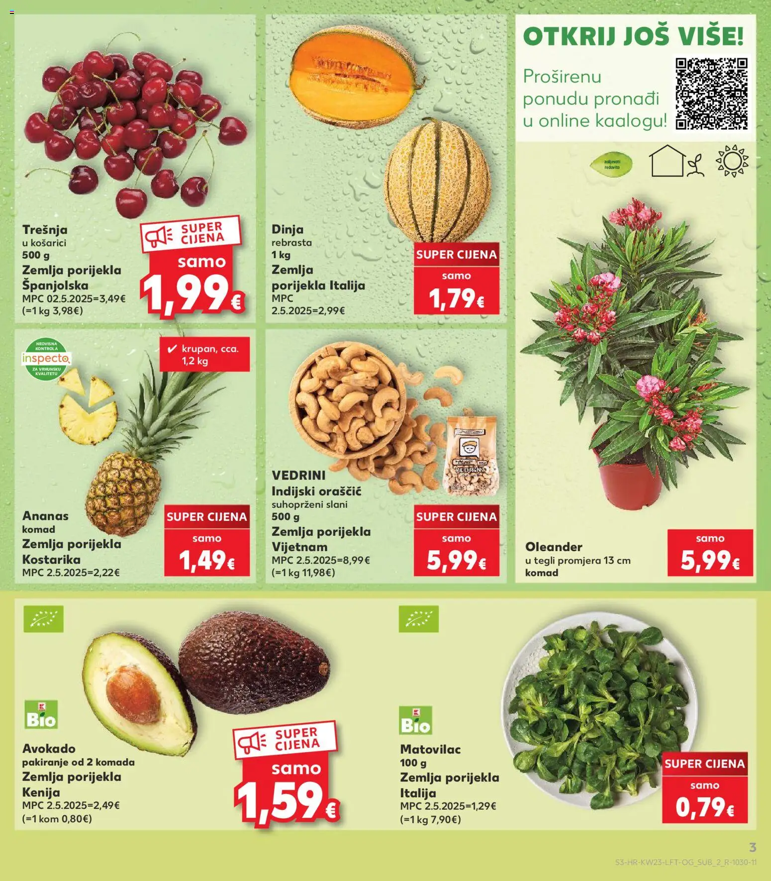 Kaufland HR akciós ujság - amely érvényes a következő dátumtól: 03.06.2026 | Oldal: 3 | Termékek: Avokádó