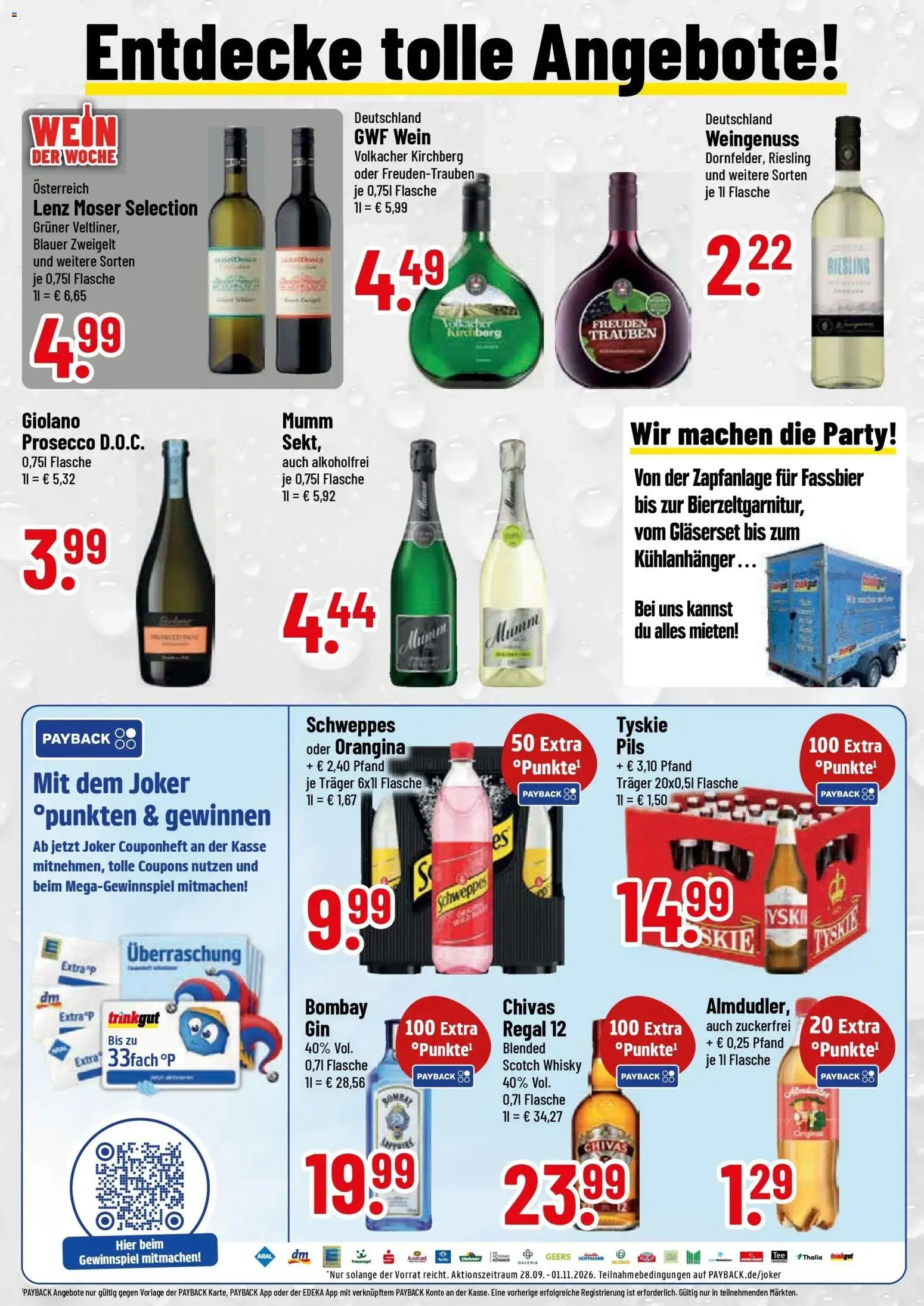 Trinkgut Prospekt München (ab 12.10.2026) » Angebote online | Seite: 2 | Produkte: Tyskie, Pils, Schweppes, Prosecco