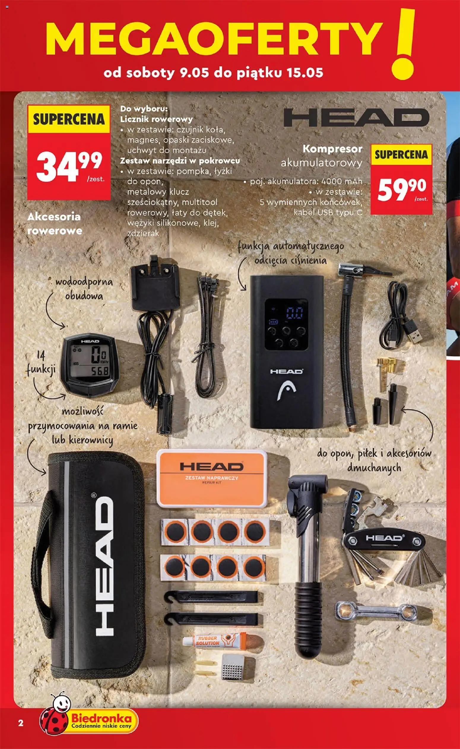 Biedronka Polsko leták - Hity i inspiracje od 09.05.2026 | Strana: 4 | Produkty: Kabel, USB, Kompresor