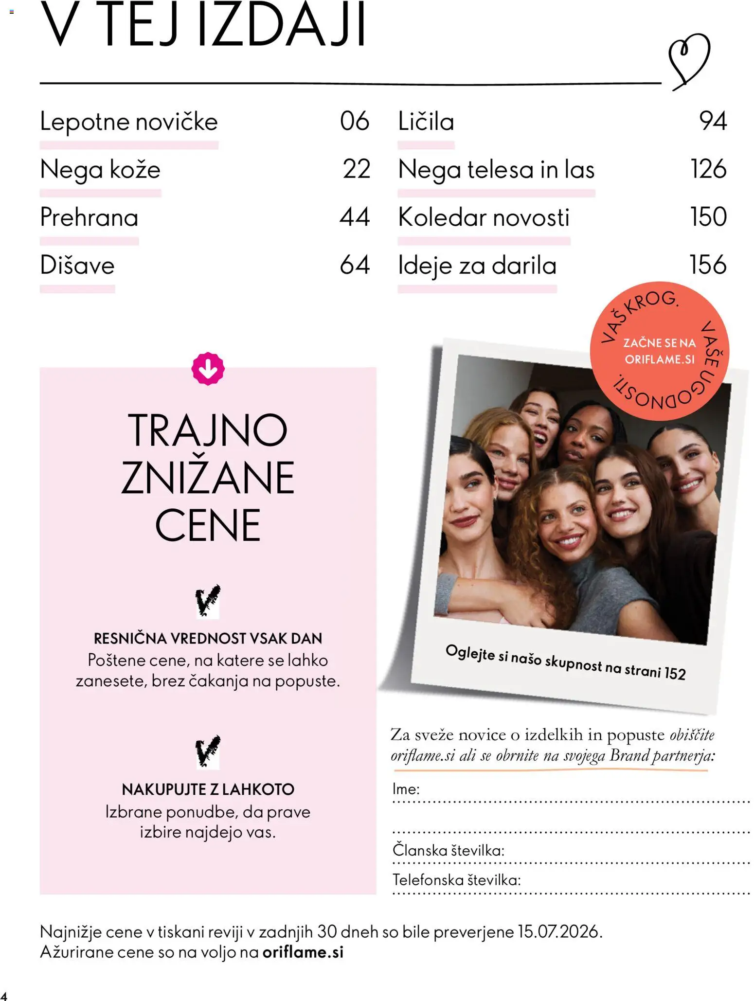 Novi Oriflame katalog ponudbe – veljaven od 07.10.2026 | Stran: 4 | Izdelki: Licila