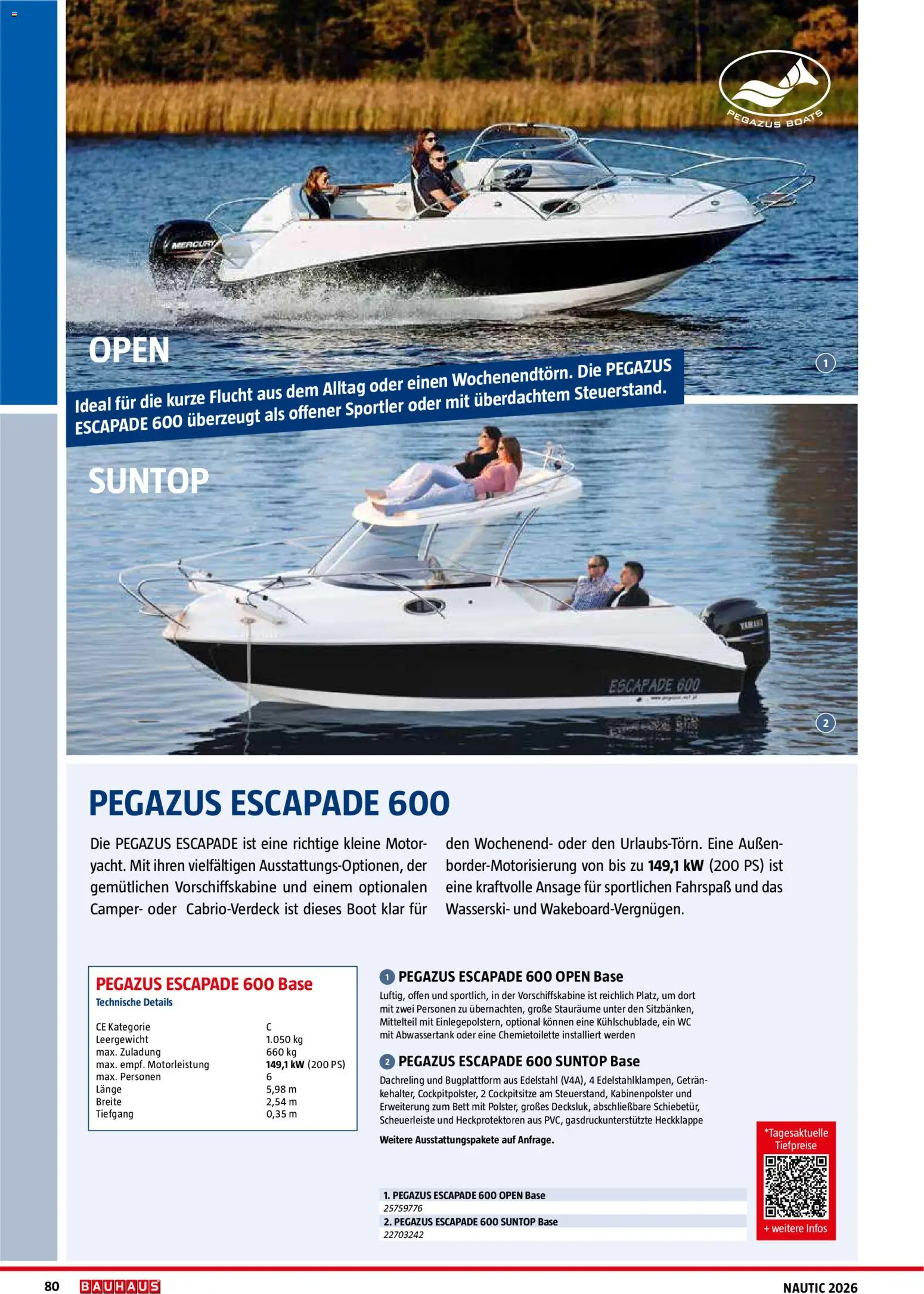 Bauhaus Nautic gültig ab 01.01.2026 | Seite: 80 | Produkte: Bett