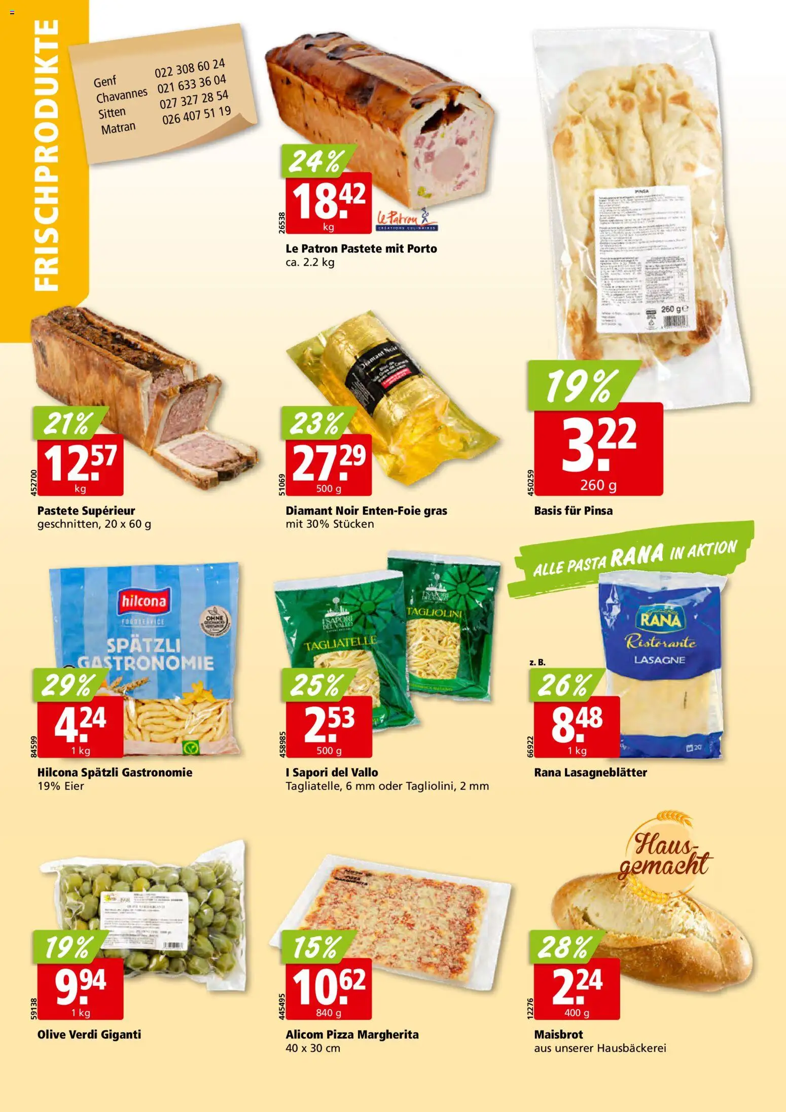 Aligro aktionen Chavannes, Matran, Genf, Sitten – gültig ab 15.06.2026 | Seite: 12 | Produkte: Eier, Pizza, Pasta