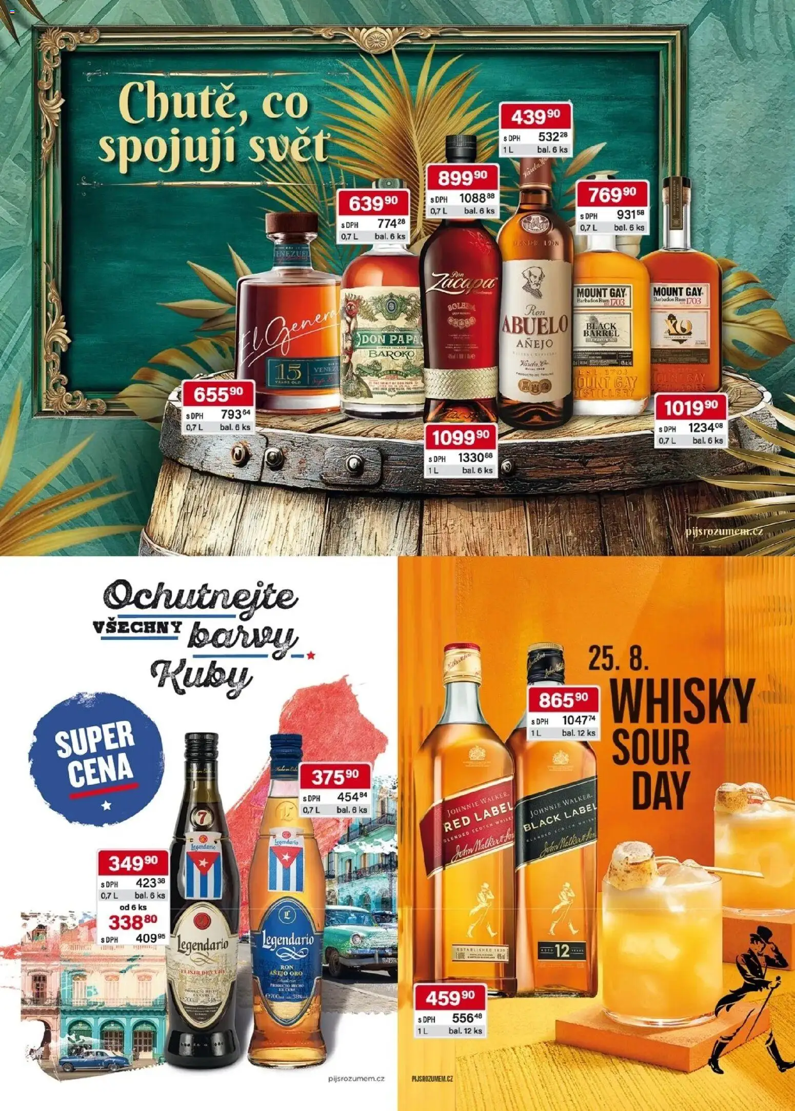 Astur & Qanto leták - Velkoobchod 08/2026 od 01.08.2026 | Strana: 19 | Produkty: Rum, Whisky, Legendario, Don papa