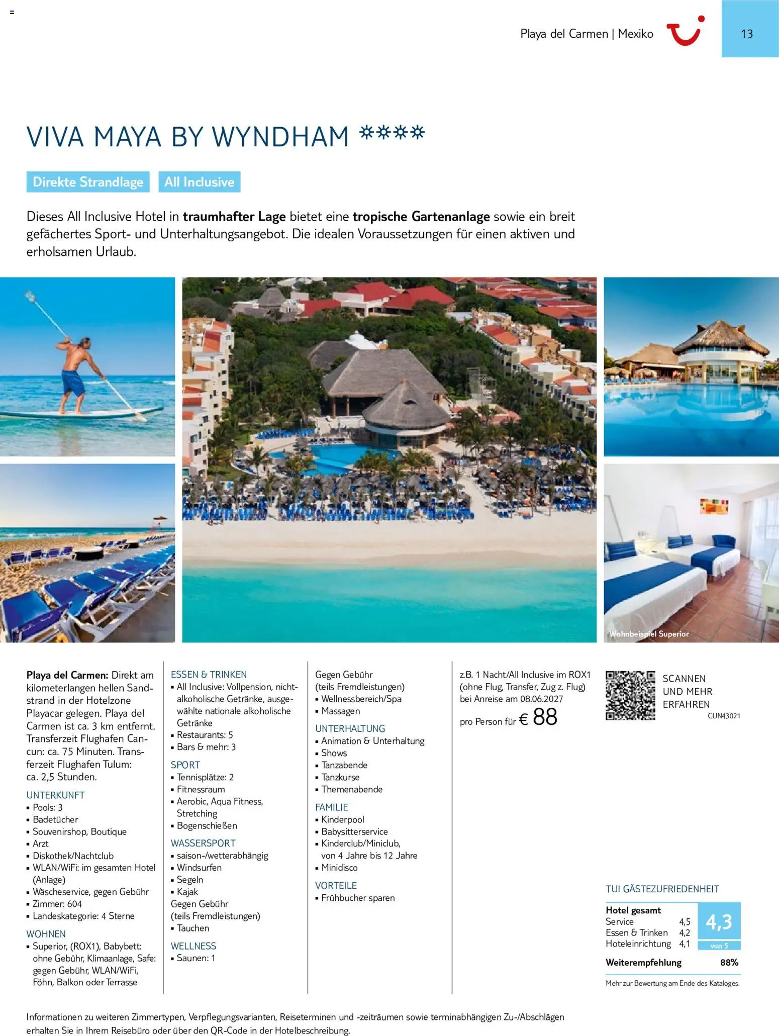 TUI Prospekt Mittelamerika & Karibik 2026/27 – gültig ab 01.11.2026 | Seite: 13 | Produkte: Babybett