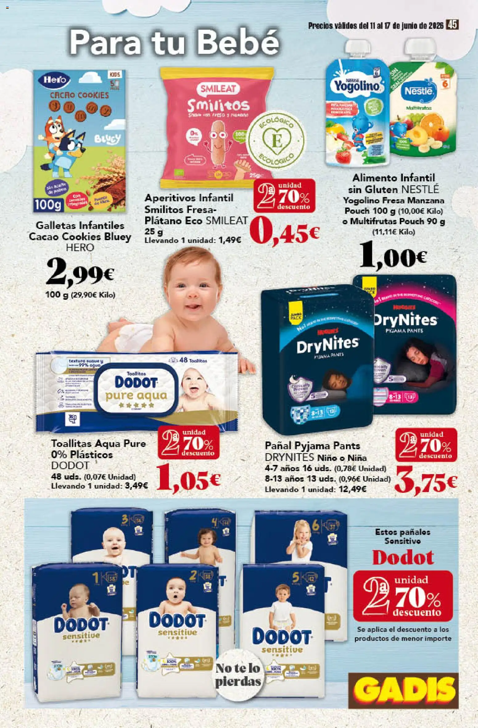 Gadis folleto │ válido desde el 11.06.2026 | Página: 45 | Productos: Manzana, Té, Galletas, Φρυγανιές σικάλεως
