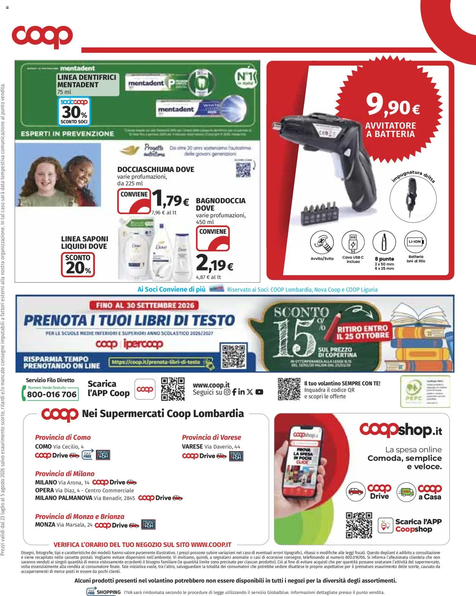 Volantino COOP del 23/07/2026 | Pagina: 35 | Prodotti: Avvitatore, Data, USB, Batteria
