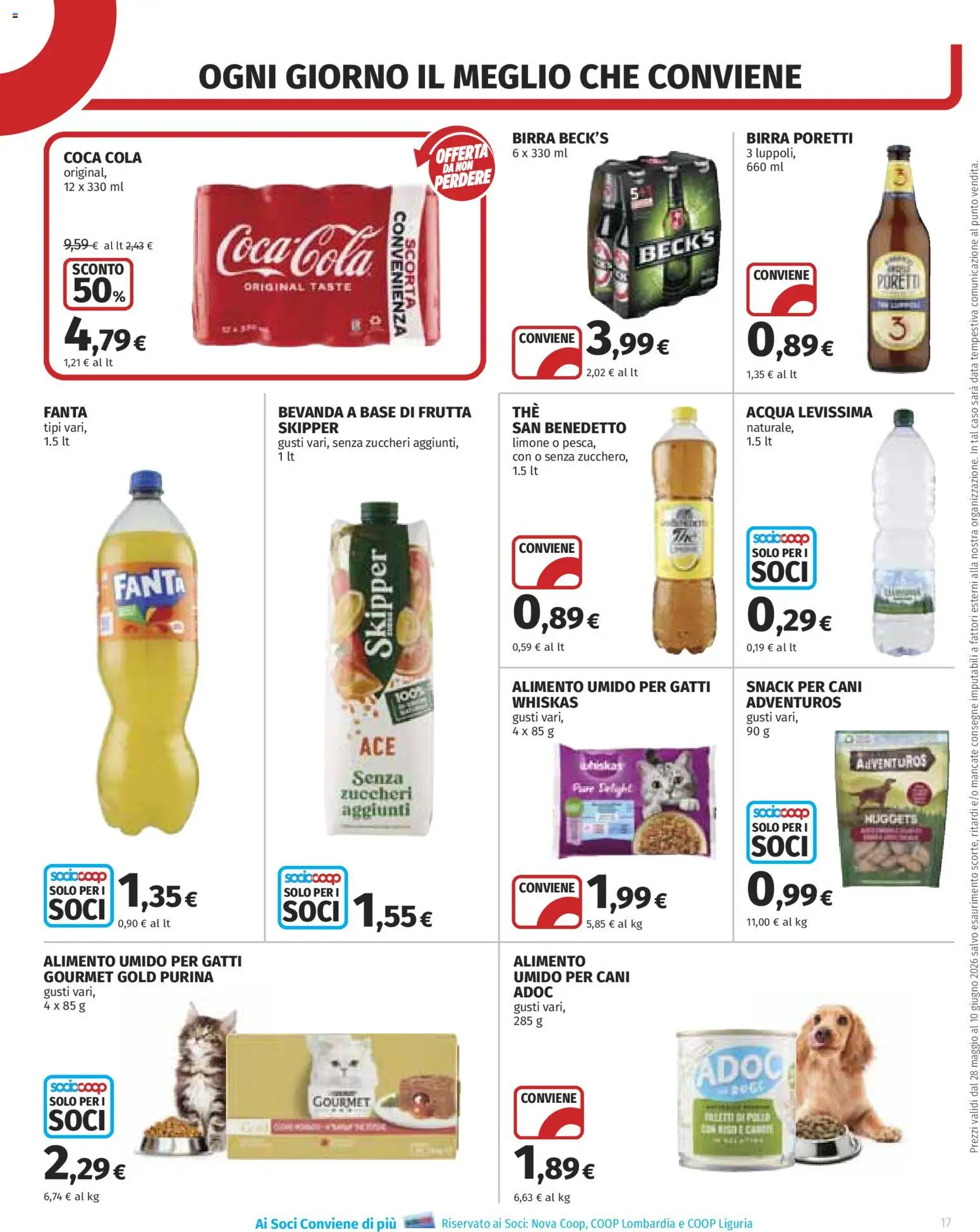 Volantino COOP del 28.05.2026 | Pagina: 17 | Prodotti: Birra, Frutta, Limone, Fanta