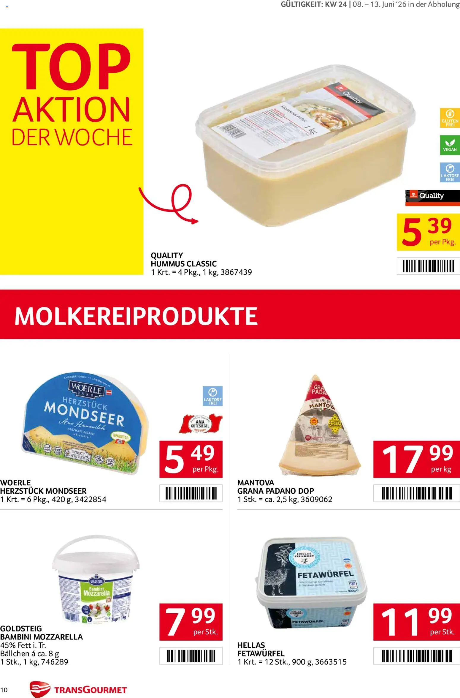 Transgourmet Flugblatt gültig ab 08.06.2026 | Seite: 10